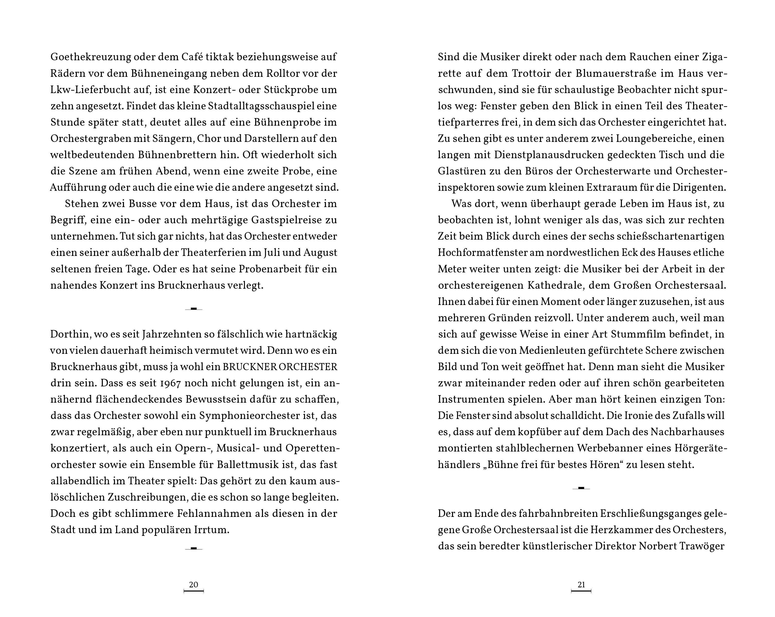 Beispielinhalt (Bild) Unterwegs mit einem Orchester