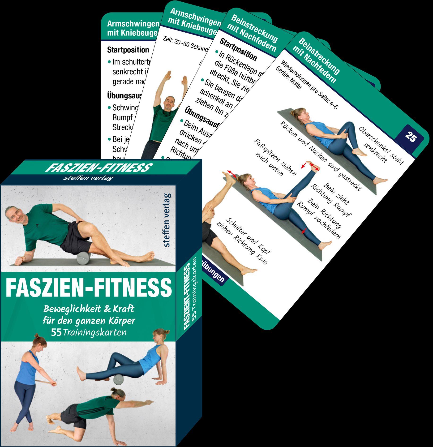 Vorderes Coverbild Trainingskarten Faszien-Fitness