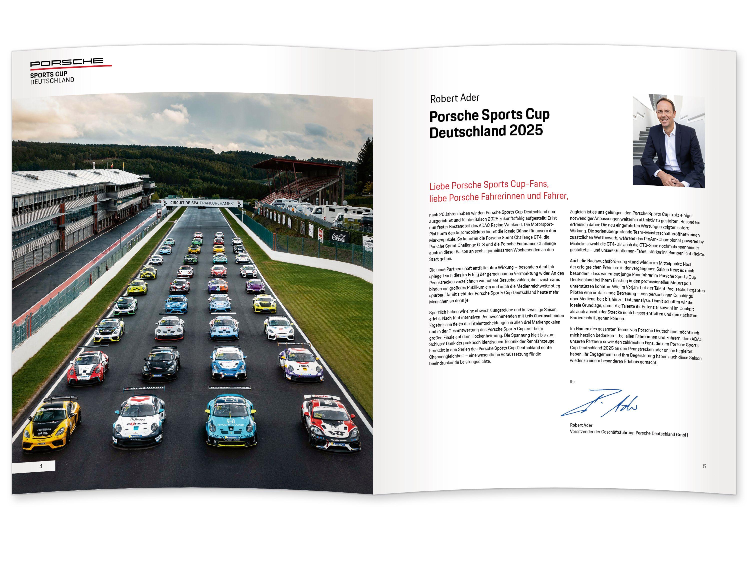 Beispielinhalt (Bild) Porsche Sports Cup / Porsche Sports Cup Deutschland 2025