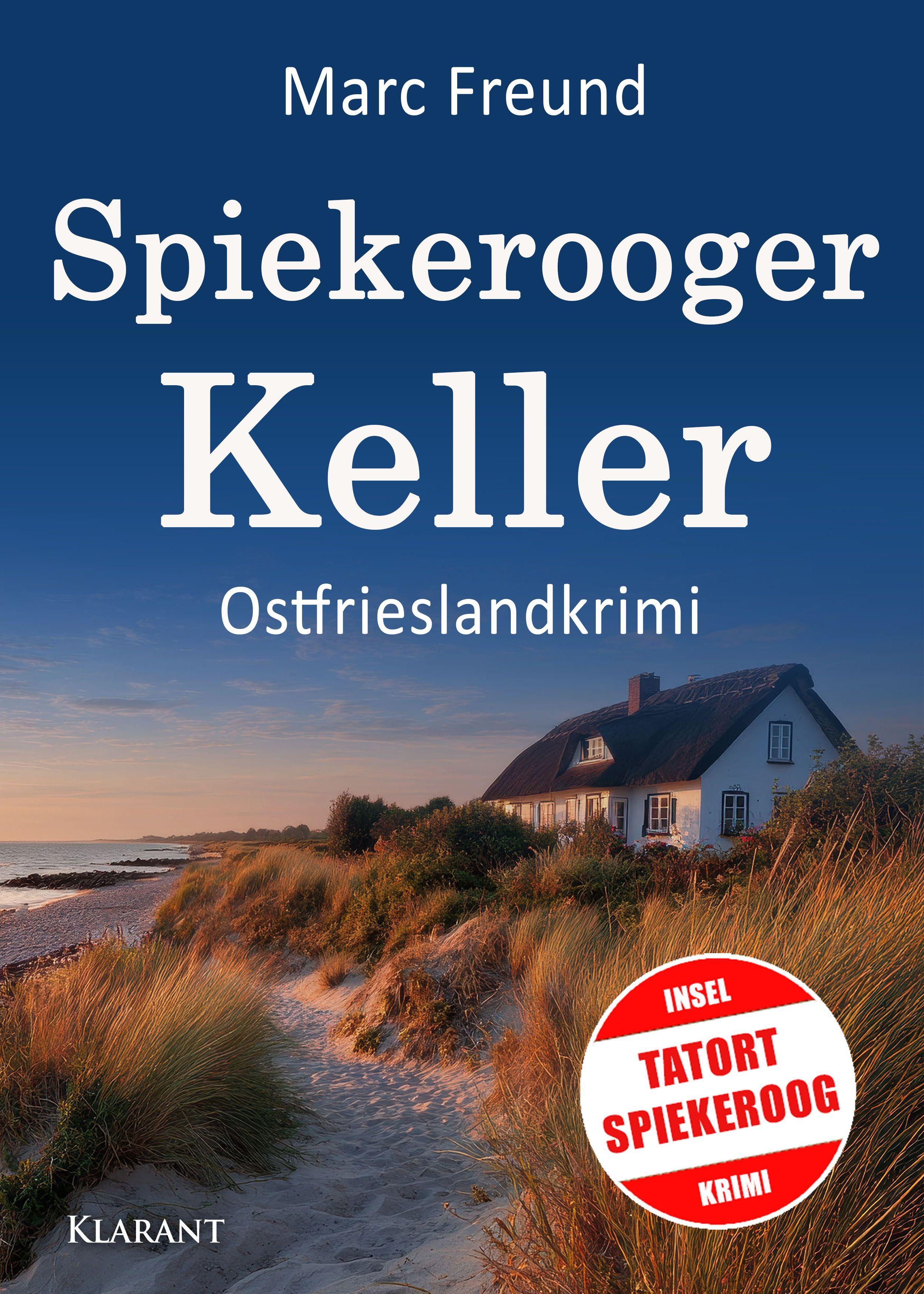 Vorderes Coverbild Spiekerooger Keller. Ostfrieslandkrimi