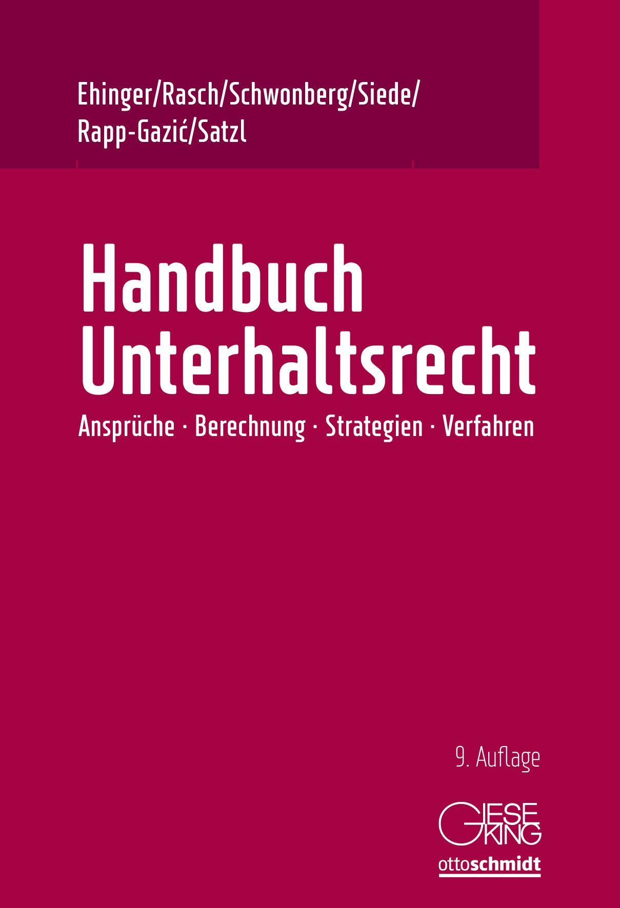 Vorderes Coverbild Handbuch Unterhaltsrecht