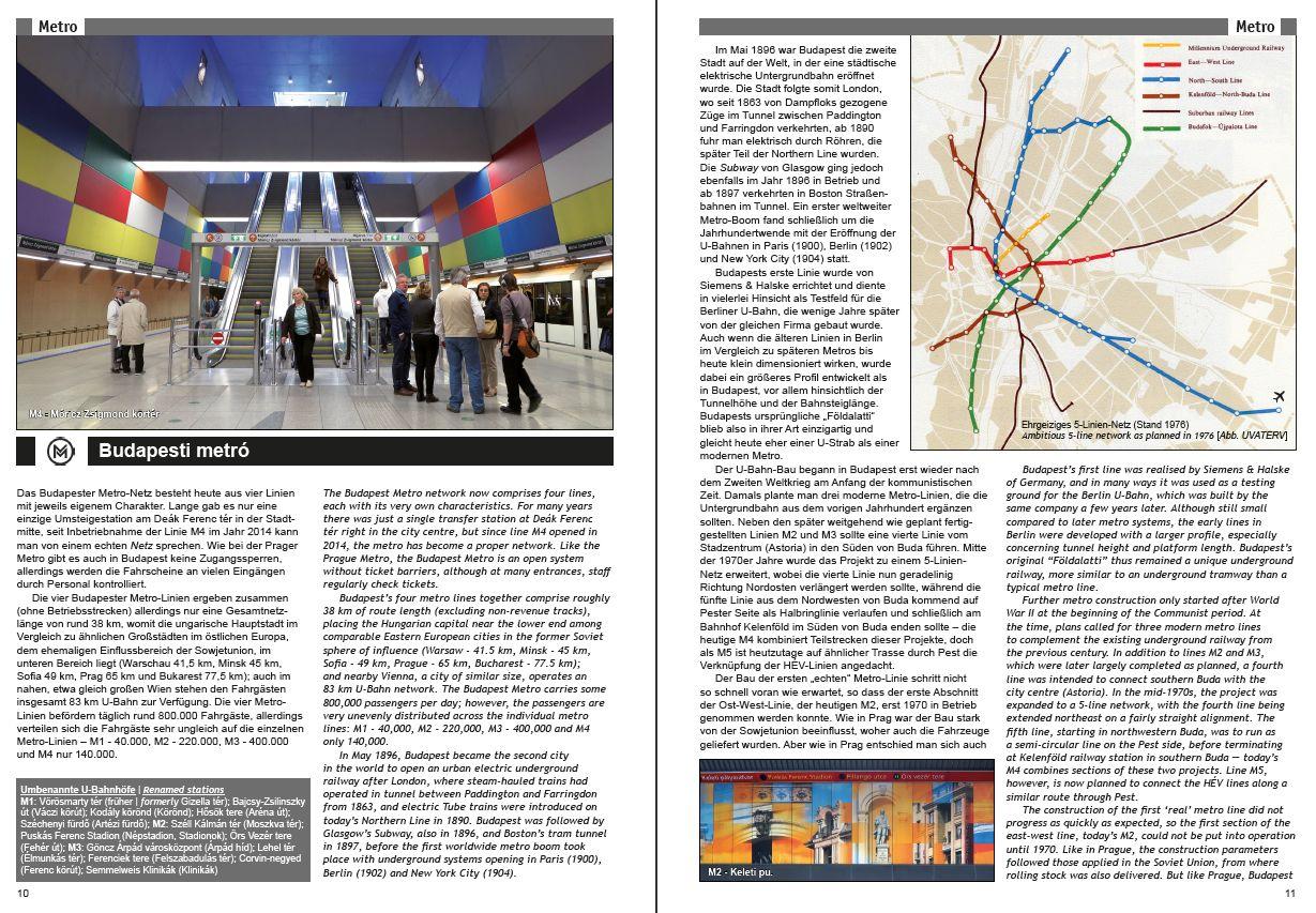 Beispielinhalt (Bild) U-Bahn, S-Bahn & Tram in Budapest