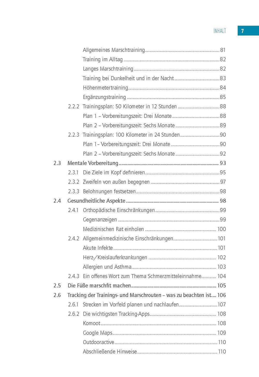 Beispielinhalt (Bild) Handbuch Ultrawandern