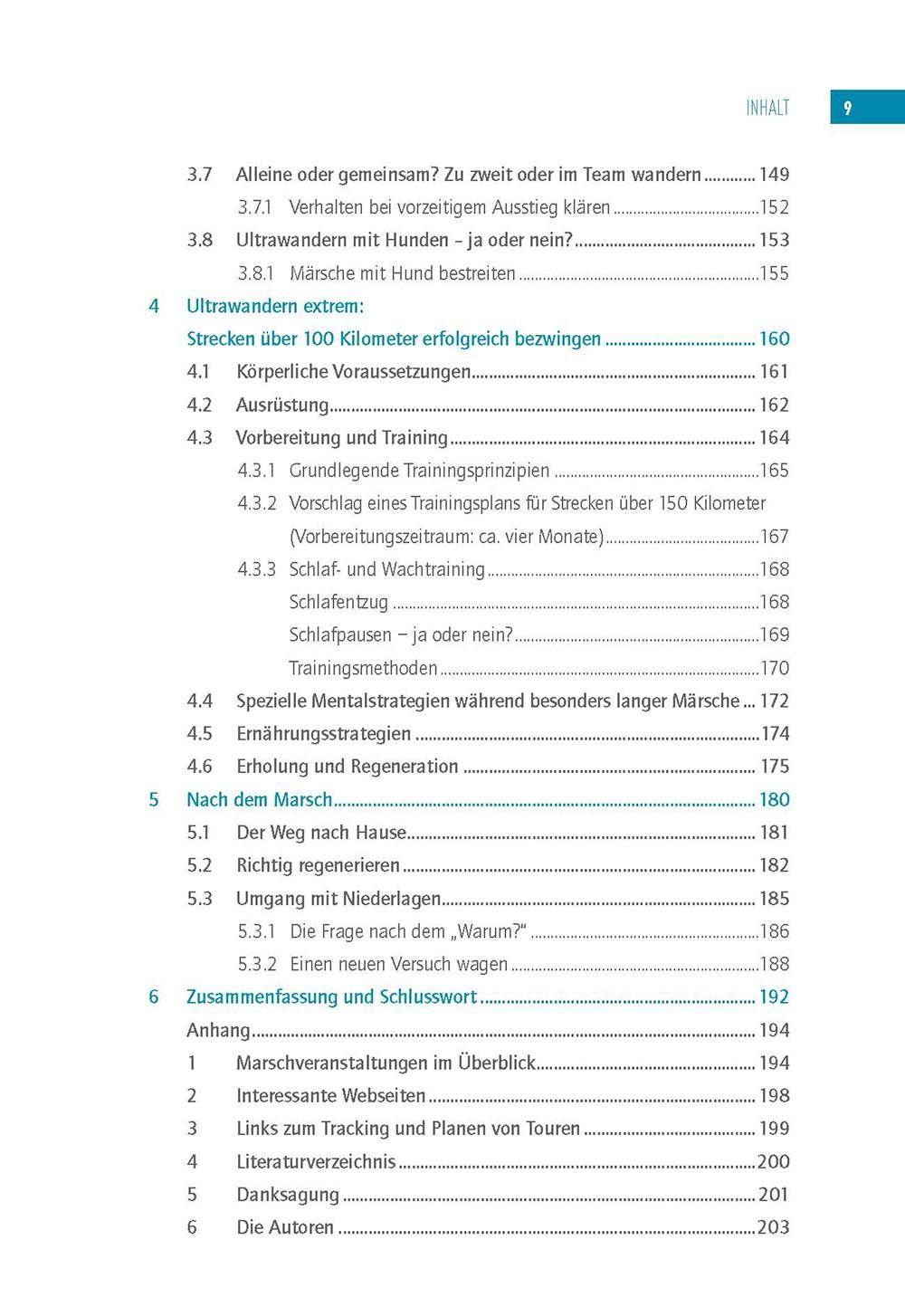 Beispielinhalt (Bild) Handbuch Ultrawandern