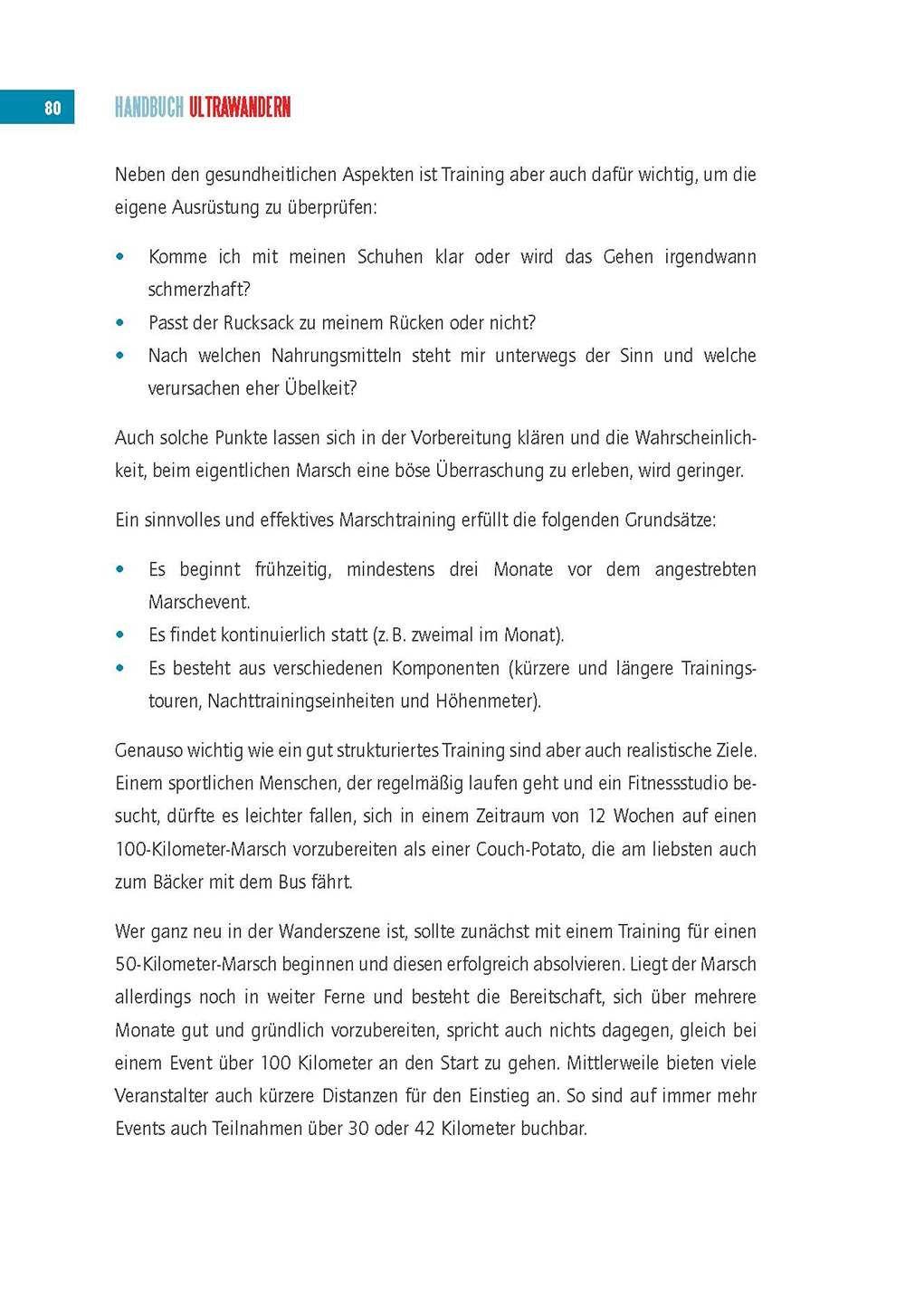 Beispielinhalt (Bild) Handbuch Ultrawandern