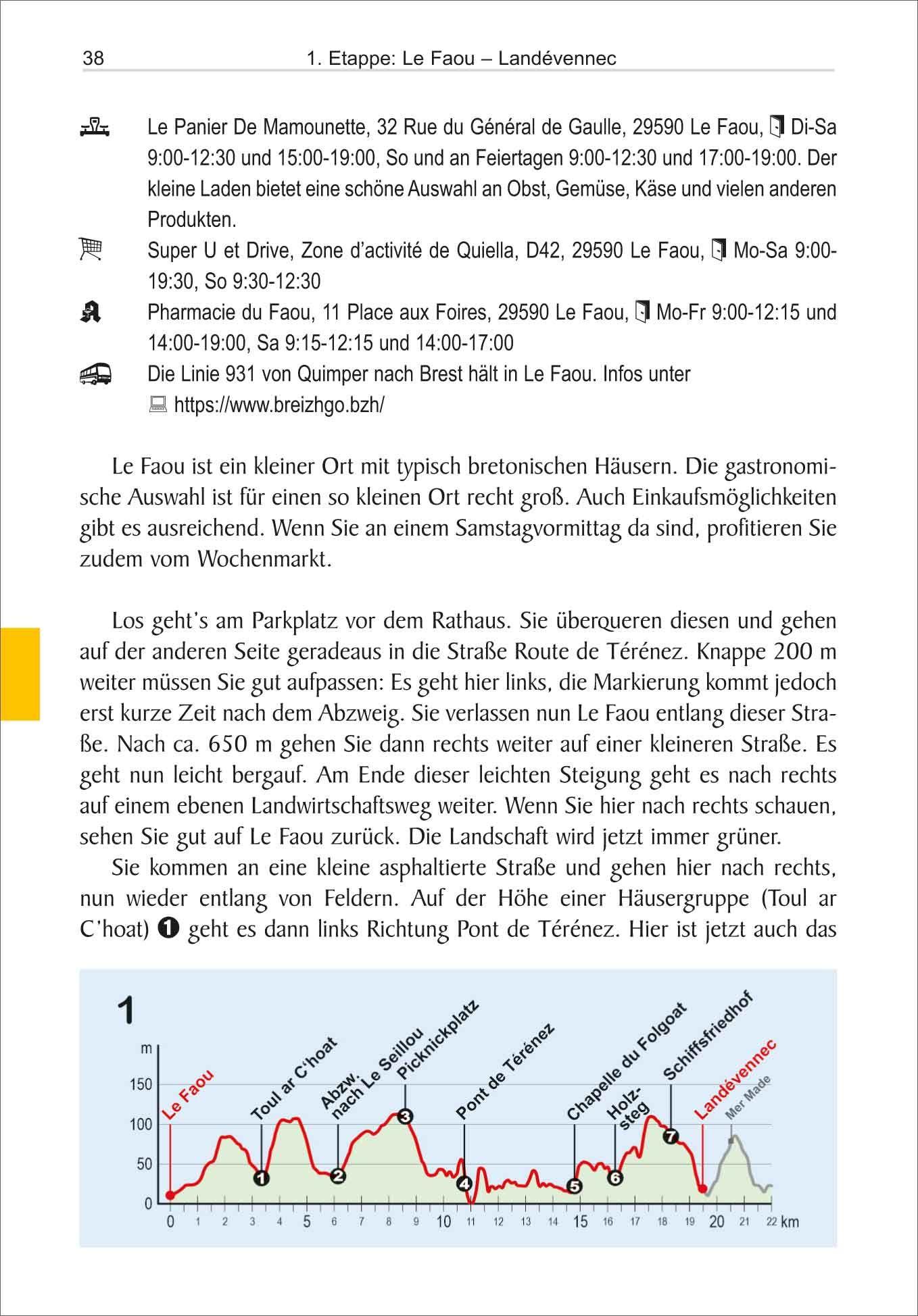 Beispielinhalt (Bild) Bretagne: Zöllnerpfad GR 34 von Le Faou bis Audierne