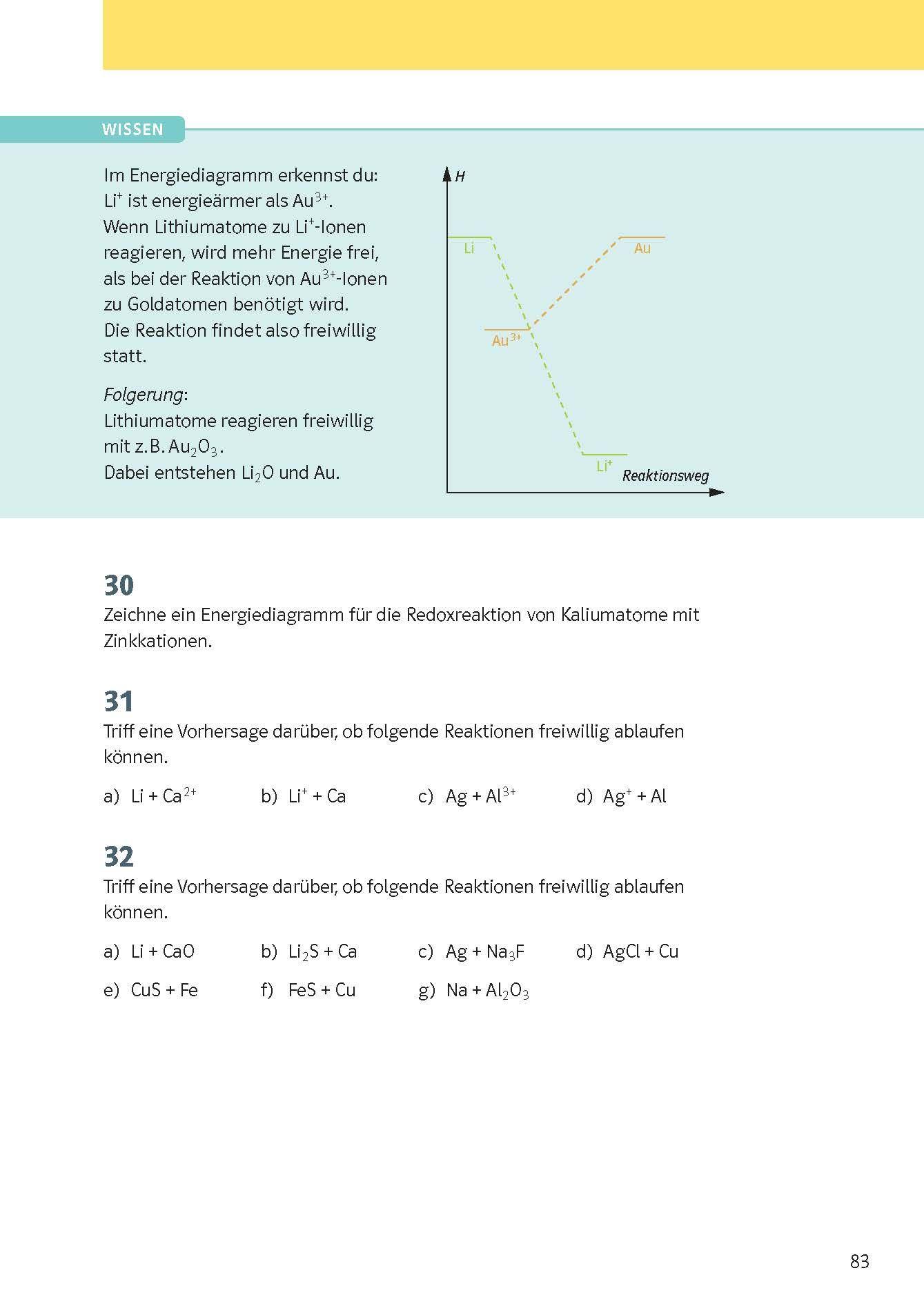Beispielinhalt (Bild) KomplettTrainer Gymnasium Chemie 7.-10. Klasse