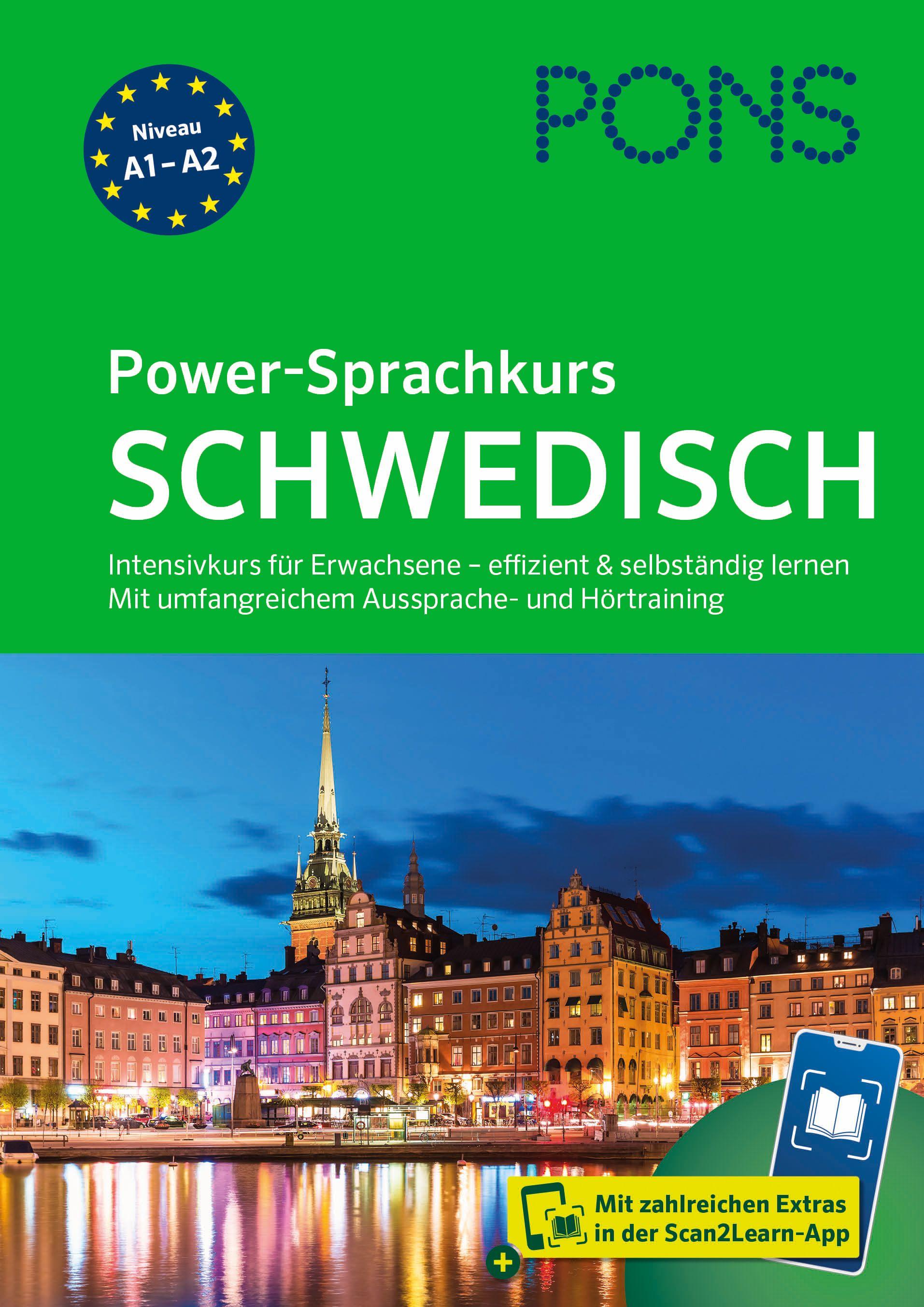 Vorderes Coverbild PONS Power-Sprachkurs Schwedisch