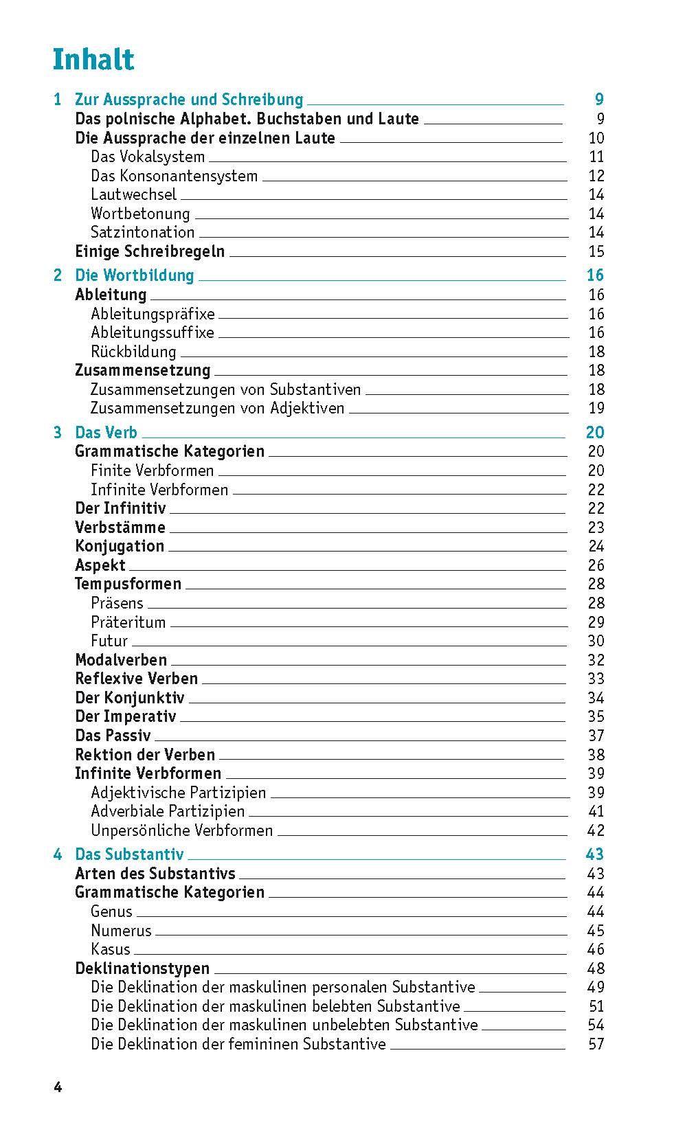 Beispielinhalt (Bild) PONS Grammatik kurz & bündig Polnisch