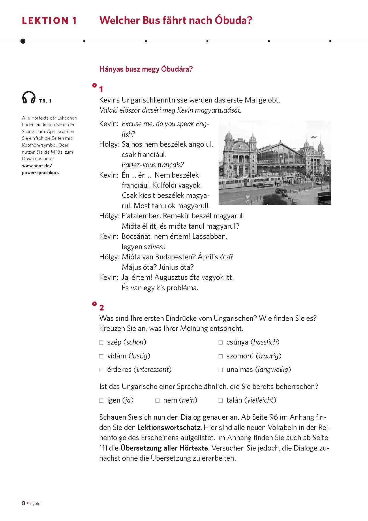 Beispielinhalt (Bild) PONS Power-Sprachkurs Ungarisch