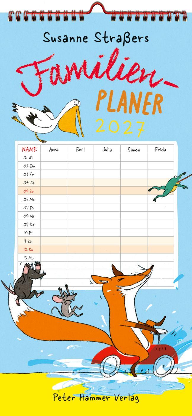 Vorderes Coverbild Susanne Straßers Familienplaner 2027