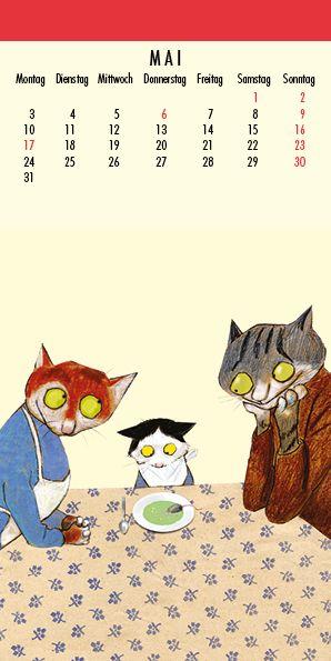 Beispielinhalt (Bild) Wolf Erlbruchs Postkartenkalender 2027