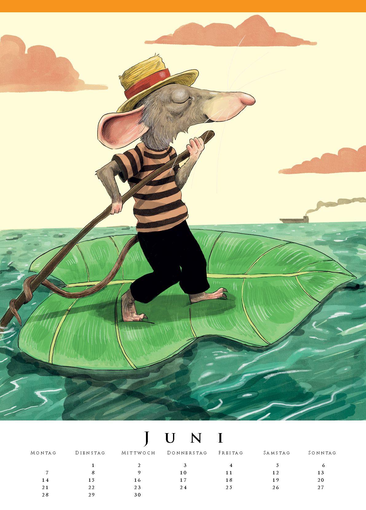 Beispielinhalt (Bild) Leonard Erlbruchs Kinderzimmerkalender 2027