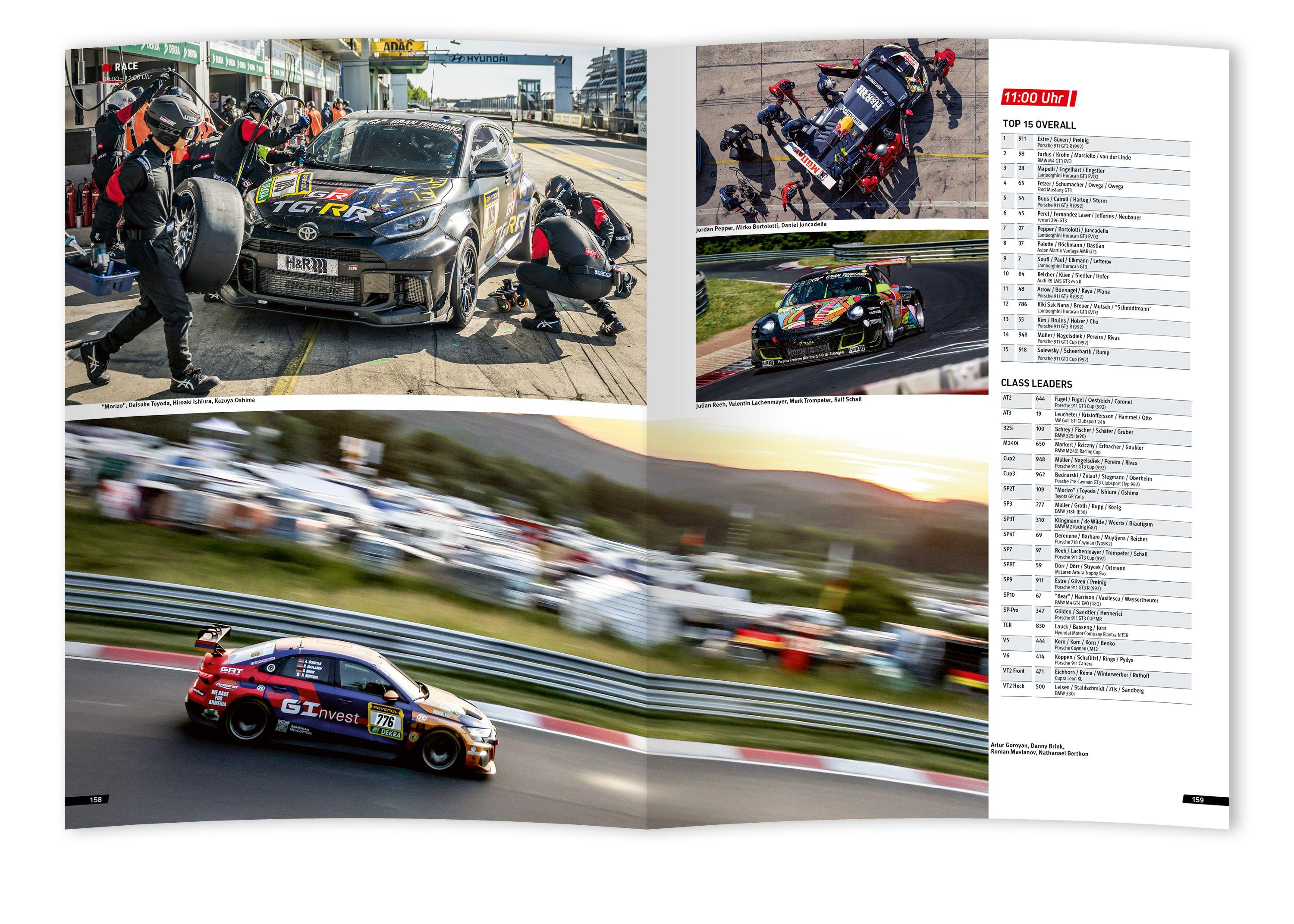 Beispielinhalt (Bild) 24h Rennen Nürburgring. Offizielles Jahrbuch zum 24 Stunden Rennen auf dem Nürburgring / 24 Stunden Nürburgring Nordschleife 2025