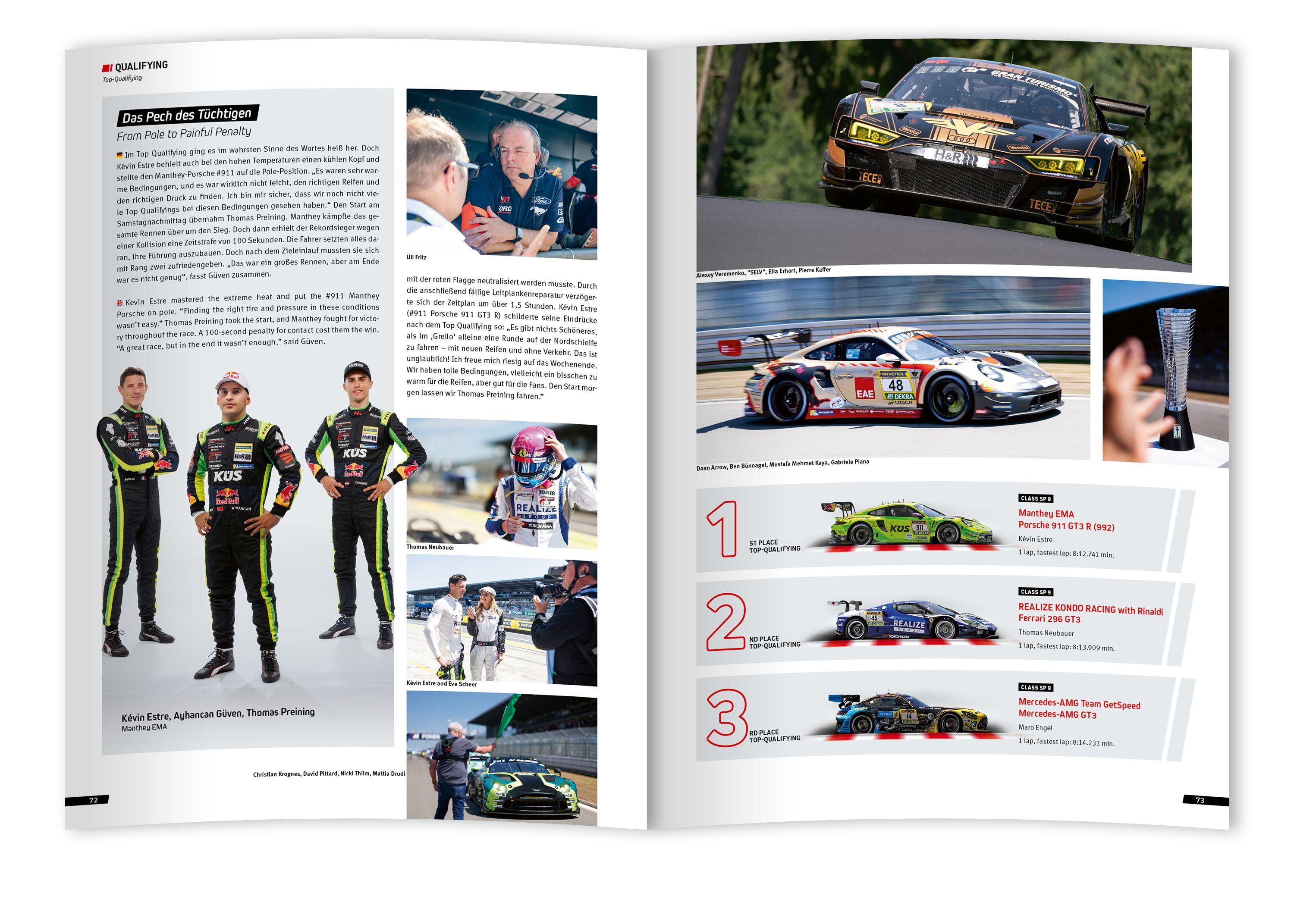 Beispielinhalt (Bild) 24h Rennen Nürburgring. Offizielles Jahrbuch zum 24 Stunden Rennen auf dem Nürburgring / 24 Stunden Nürburgring Nordschleife 2025