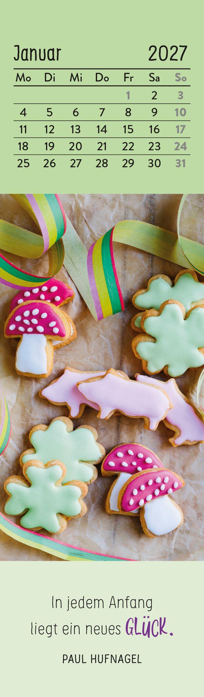 Beispielinhalt (Bild) Lesezeichenkalender 2027: Der kleine Glückskalender