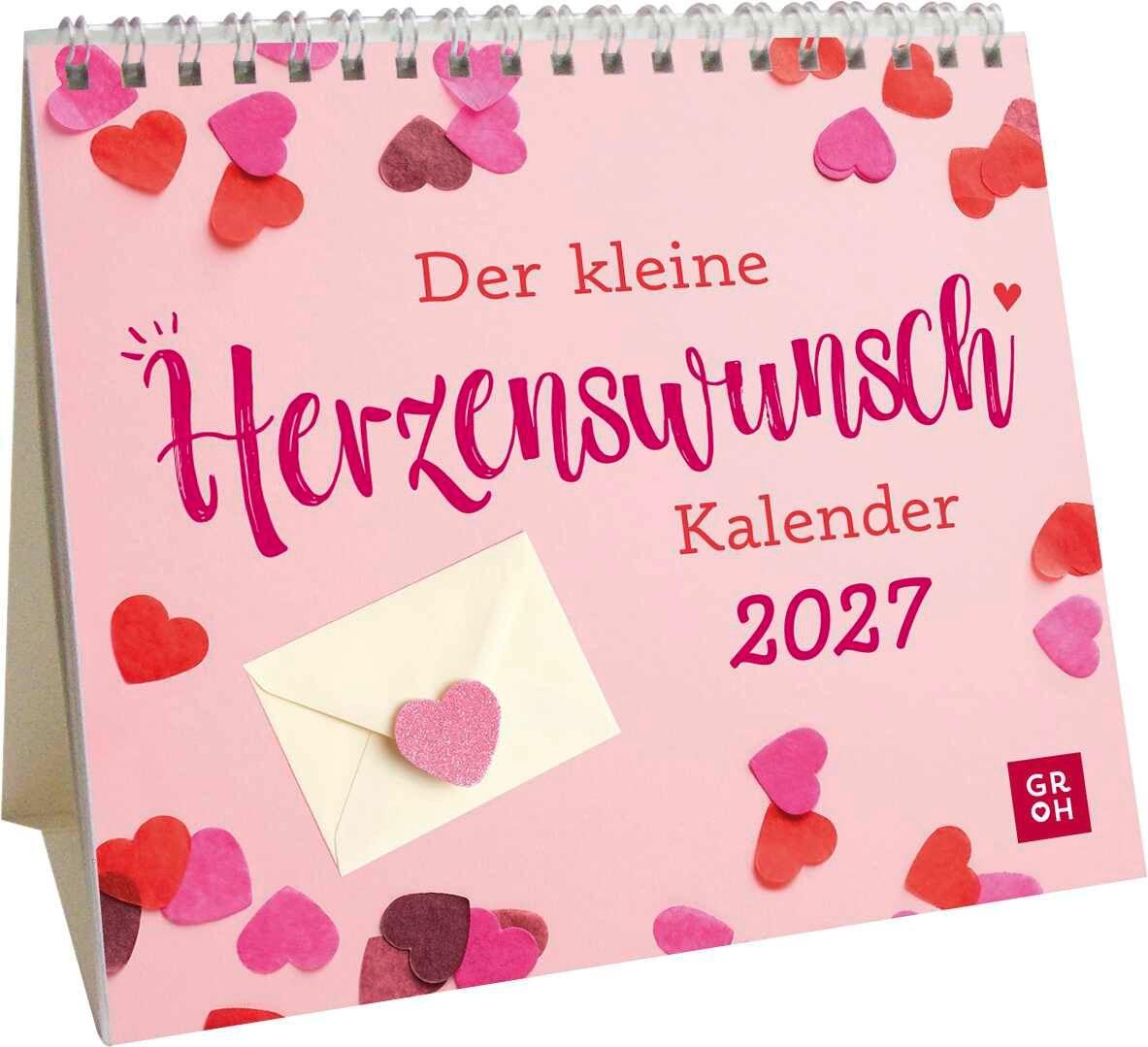 Vorderes Coverbild Mini-Kalender 2027: Der kleine Herzenswunschkalender