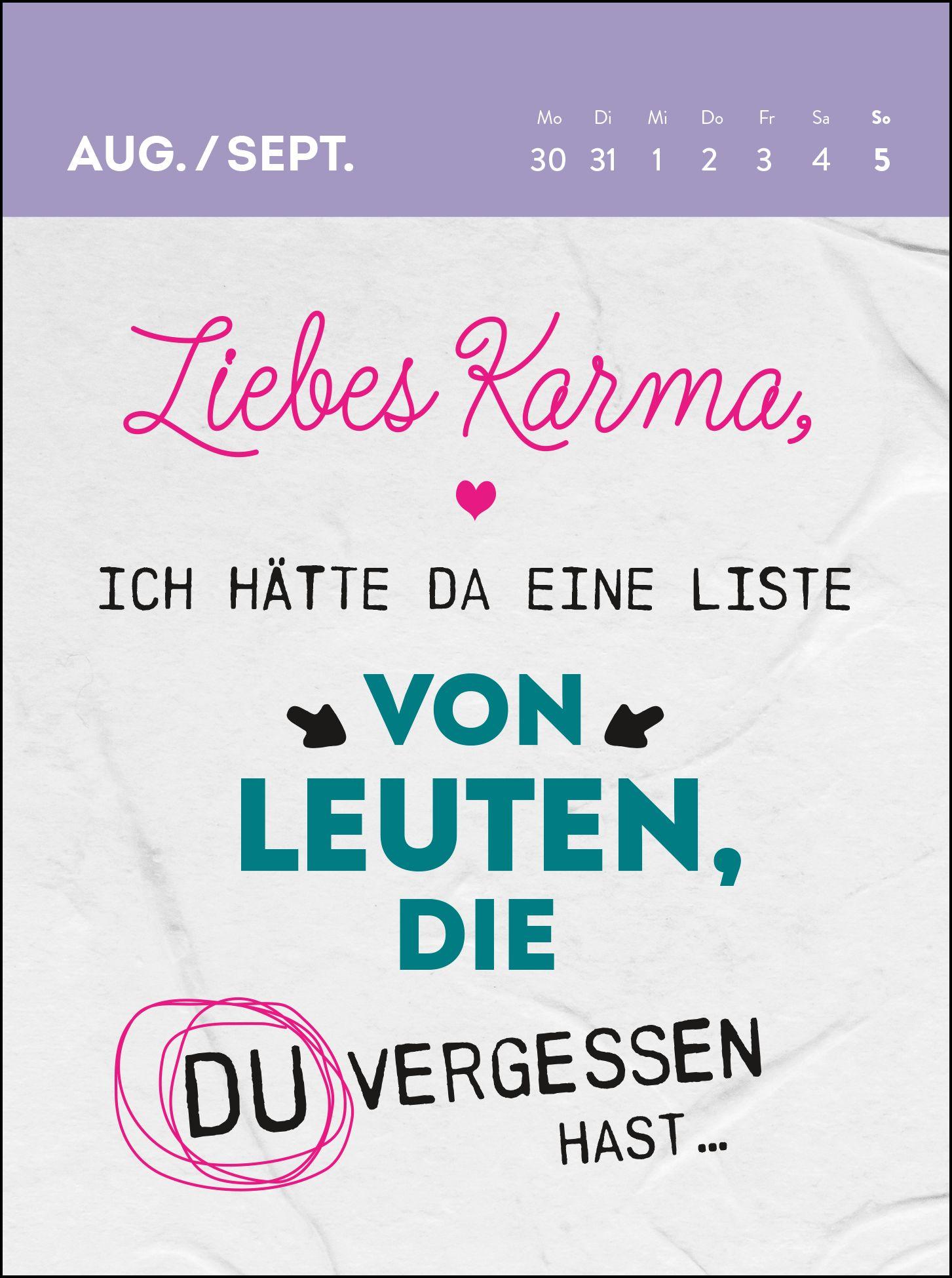 Beispielinhalt (Bild) Wochenkalender 2027: Ich atme ein, ich raste aus