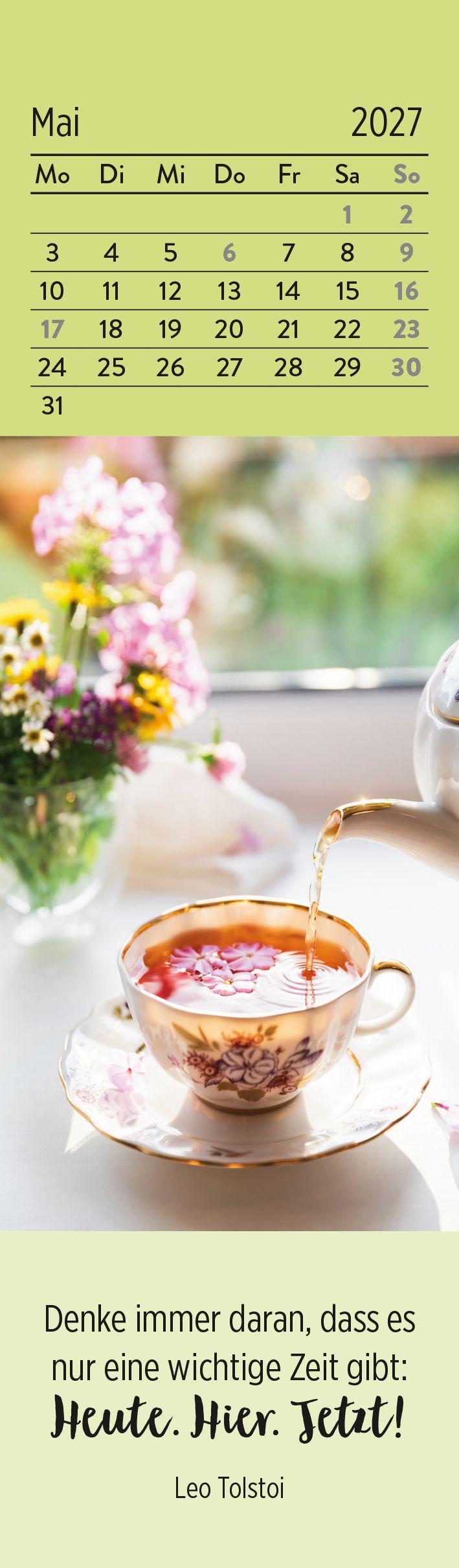 Beispielinhalt (Bild) Lesezeichenkalender 2027: Gute Gedanken