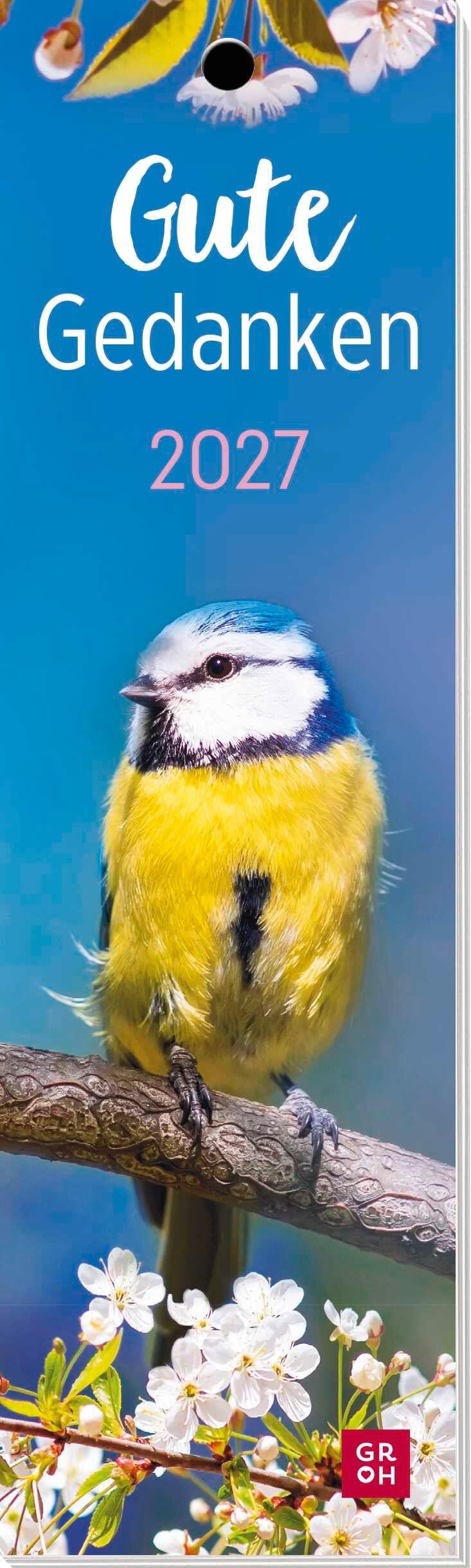 Vorderes Coverbild Lesezeichenkalender 2027: Gute Gedanken