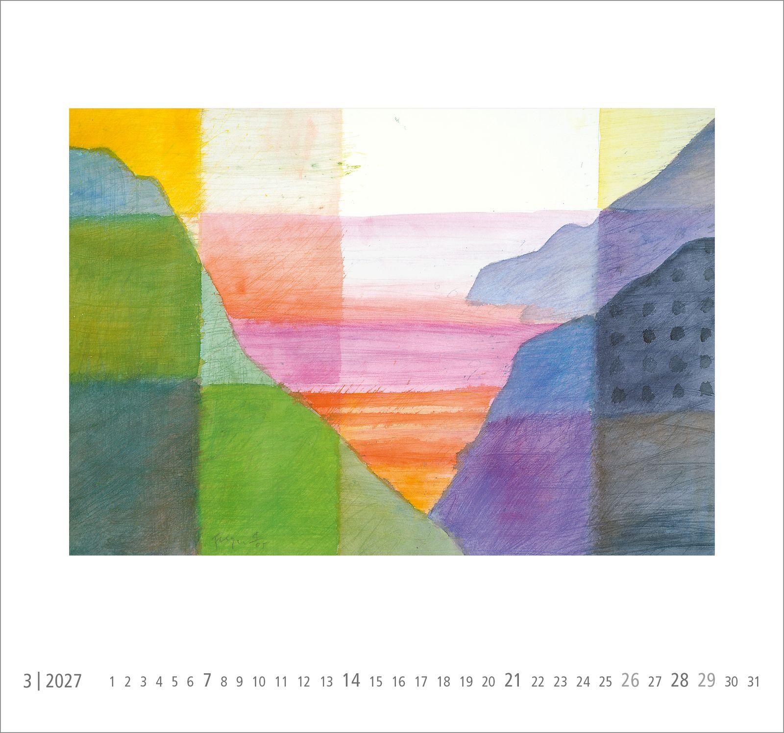 Beispielinhalt (Bild) Postkartenkalender 2027: Neue Horizonte