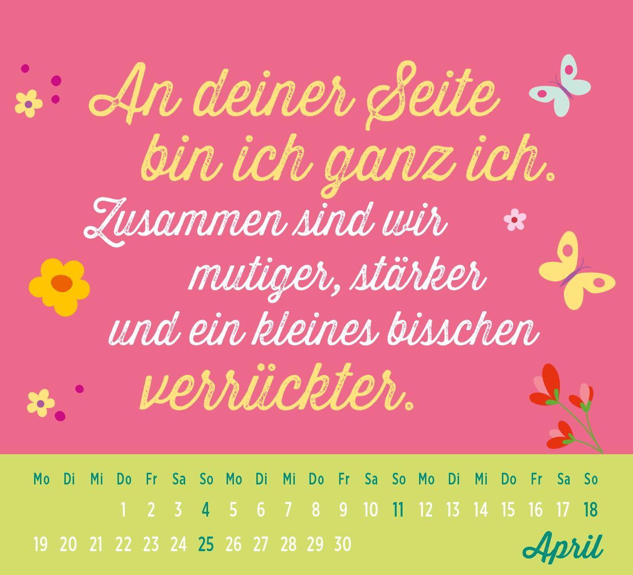 Beispielinhalt (Bild) Mini-Kalender 2027: Für eine tolle Freundin wie dich