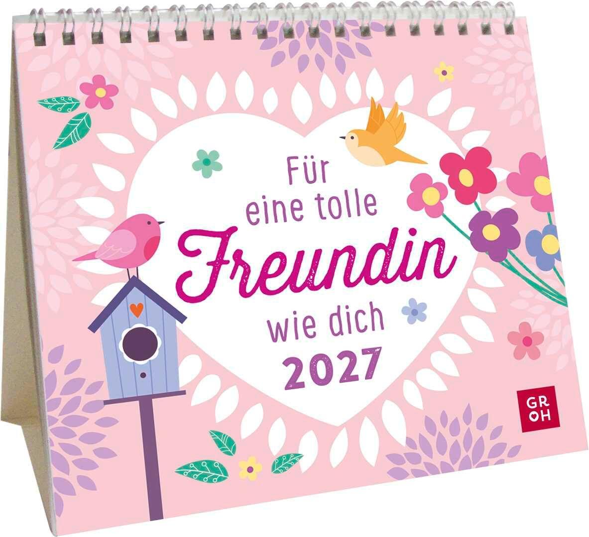 Vorderes Coverbild Mini-Kalender 2027: Für eine tolle Freundin wie dich