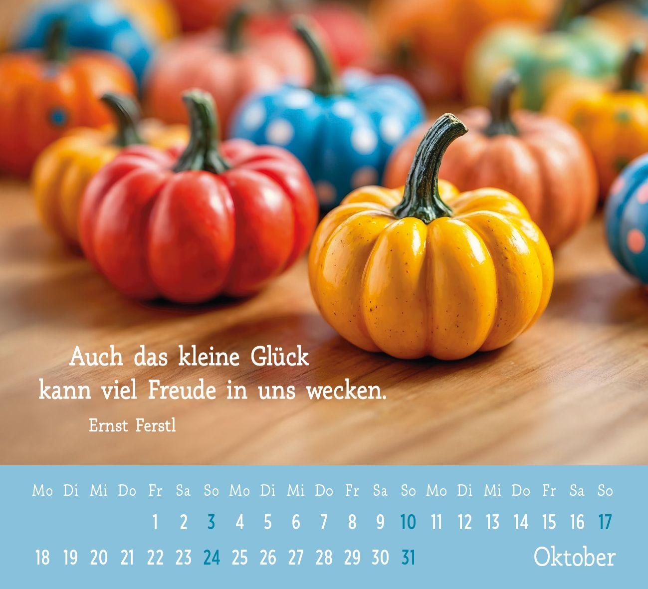Beispielinhalt (Bild) Mini-Kalender 2027: Der kleine Glückskalender