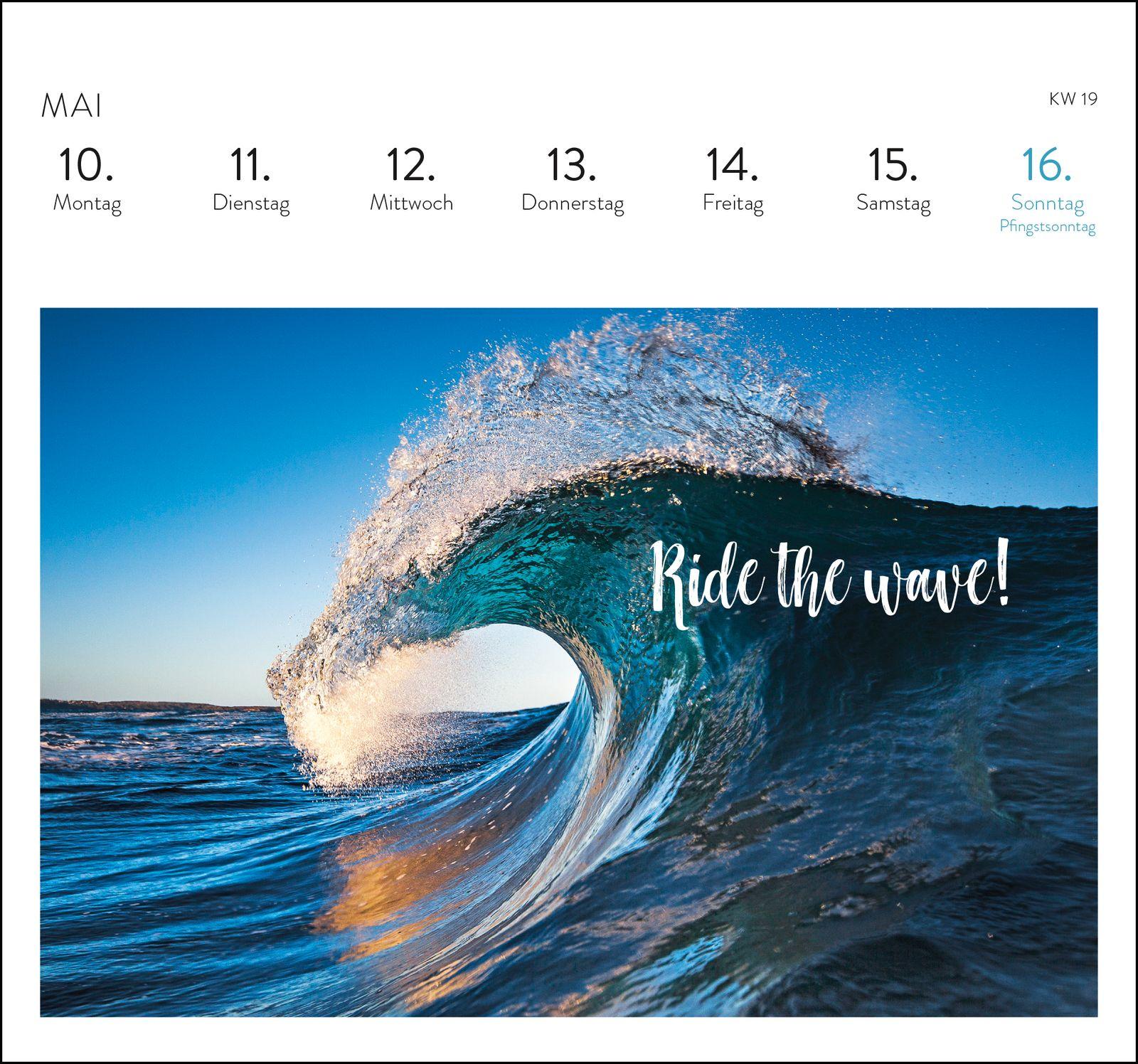 Beispielinhalt (Bild) Postkartenkalender 2027: Träume vom Meer