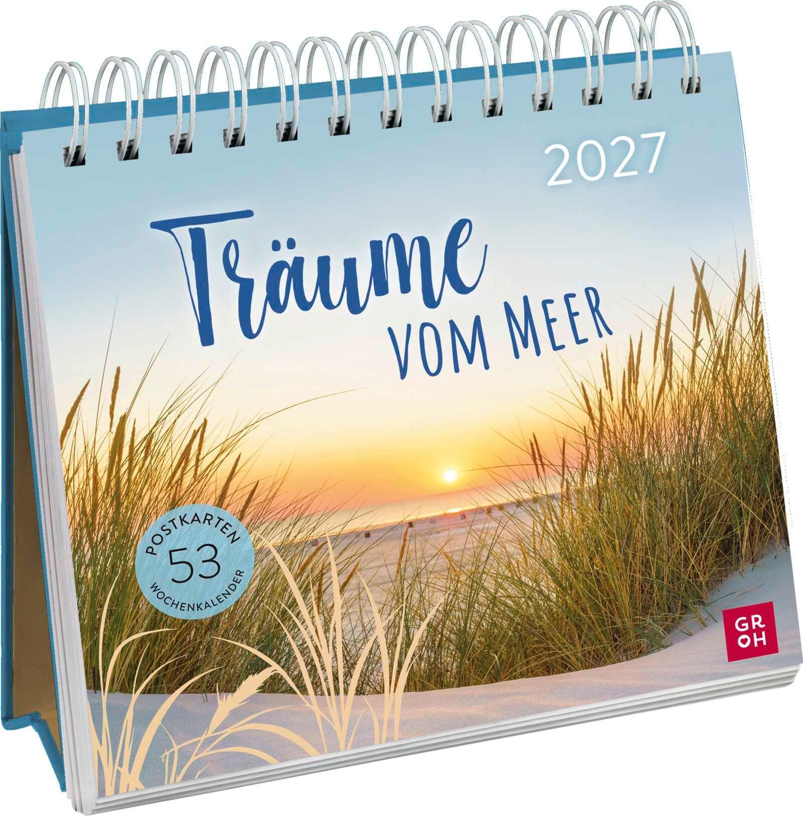 Vorderes Coverbild Postkartenkalender 2027: Träume vom Meer