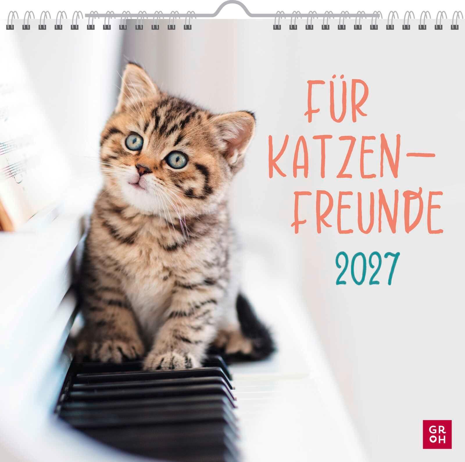 Vorderes Coverbild Wandkalender 2027: Für Katzenfreunde