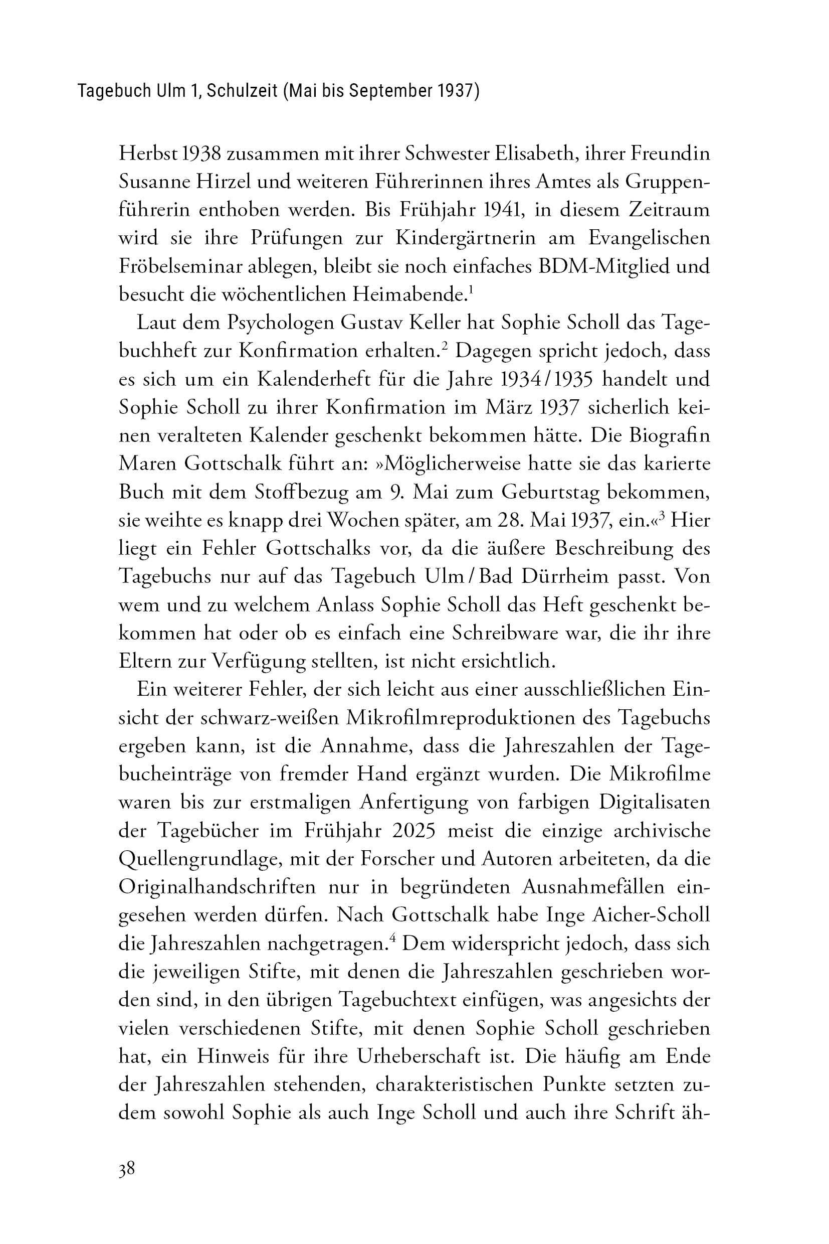 Beispielinhalt (Bild) Sophie Scholl. Eine Kostbarkeit für immer