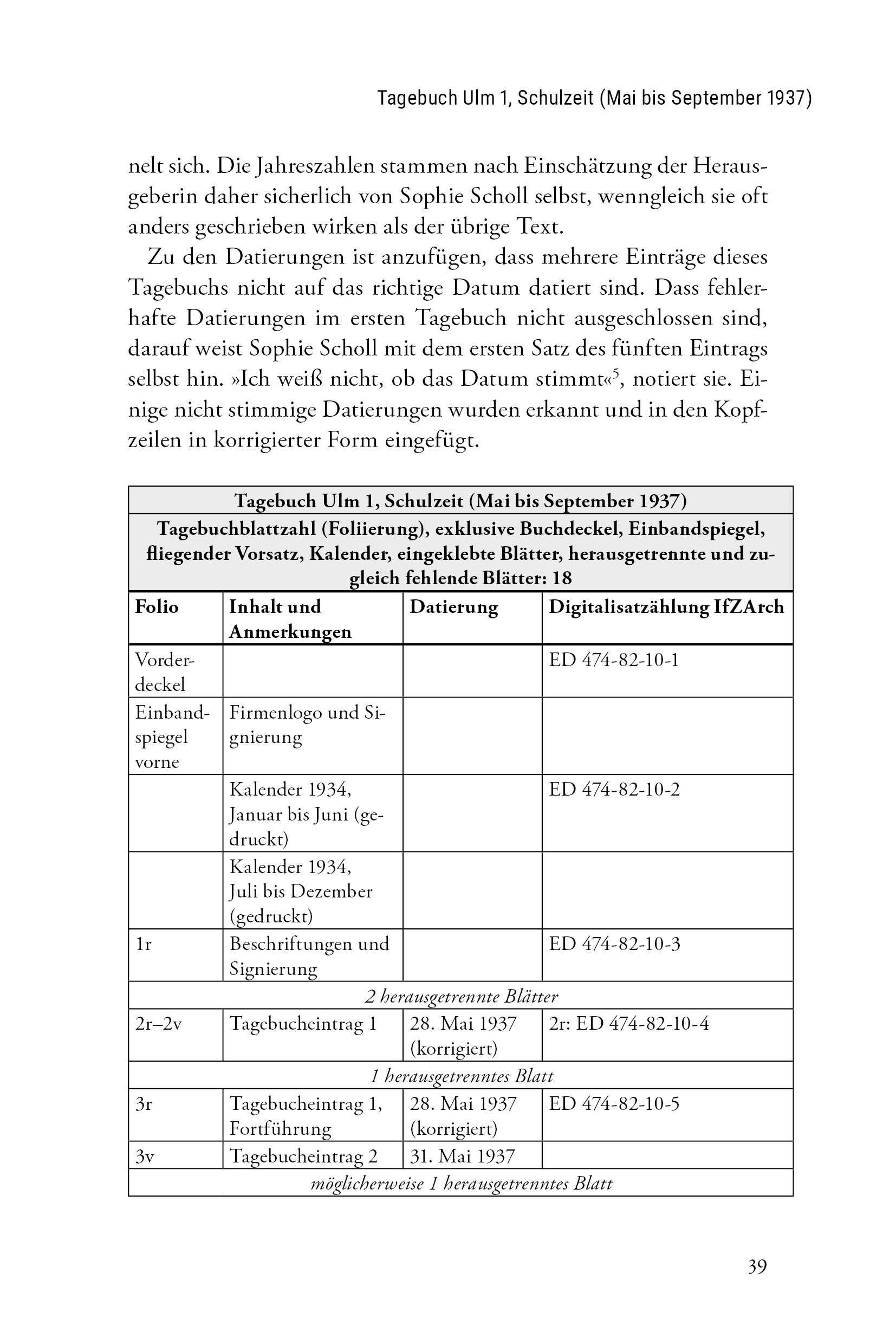 Beispielinhalt (Bild) Sophie Scholl. Eine Kostbarkeit für immer