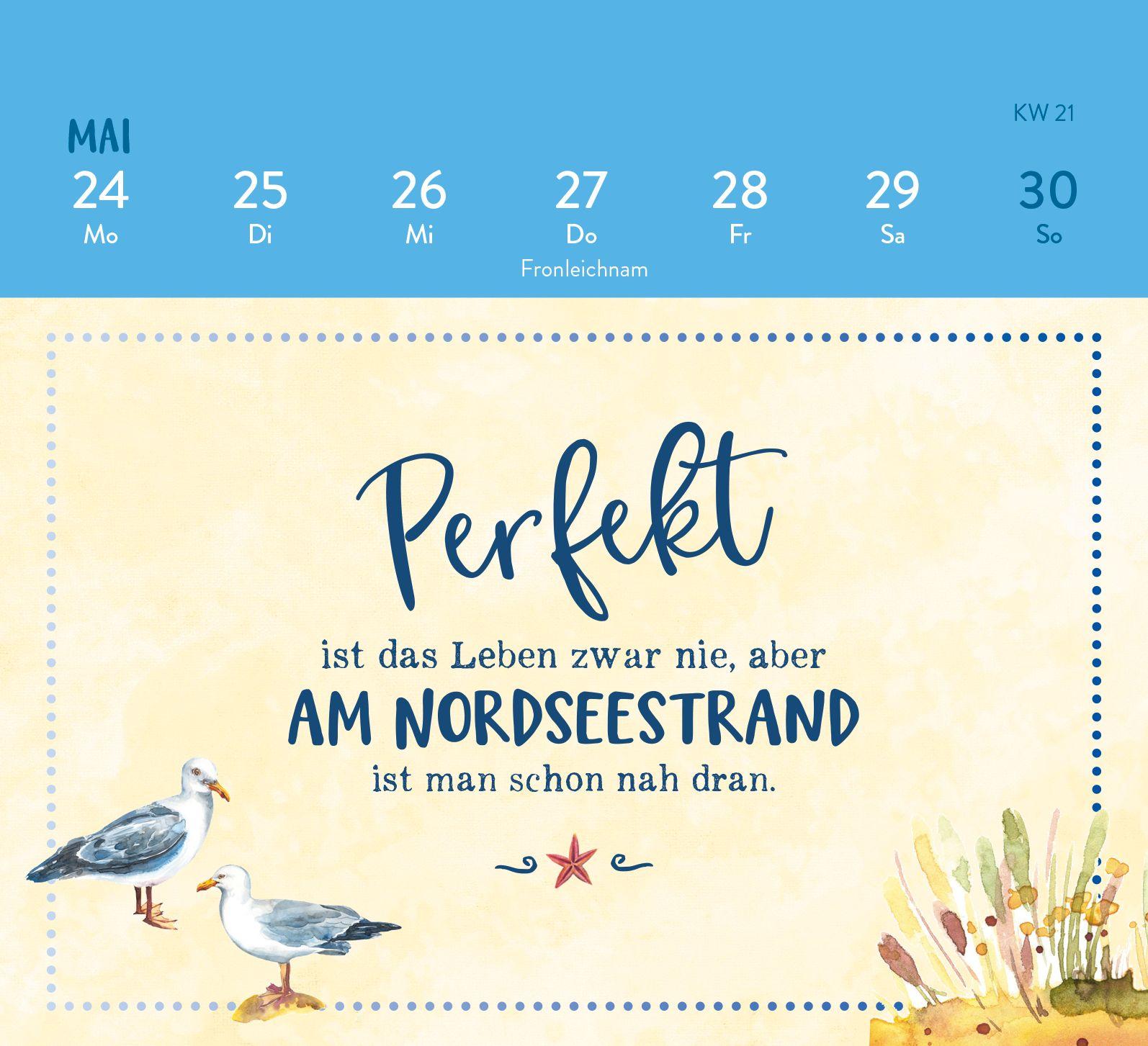 Beispielinhalt (Bild) Mini-Wochenkalender 2027: MEER ist Balsam für die Seele