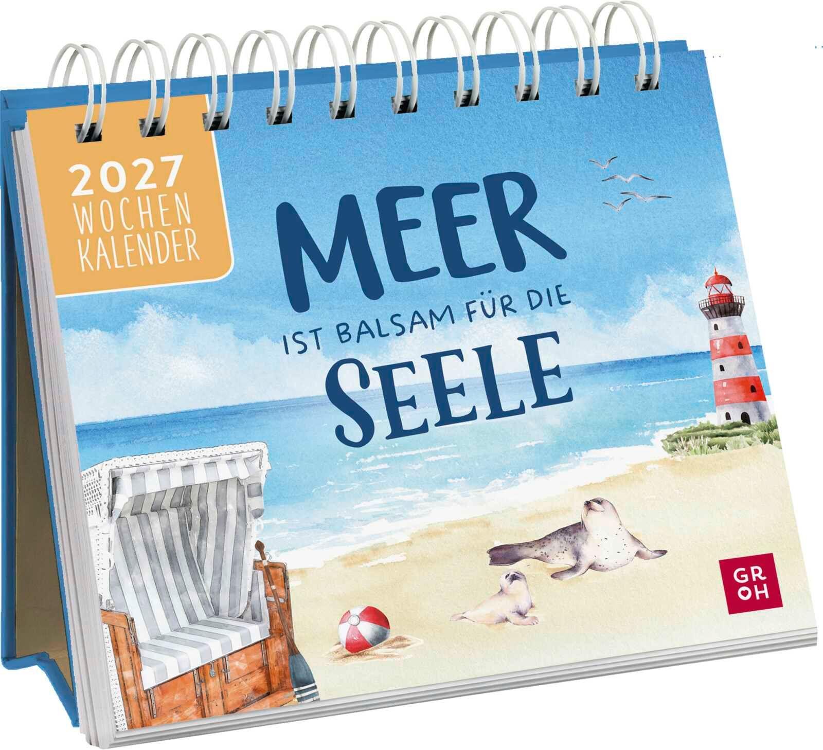 Vorderes Coverbild Mini-Wochenkalender 2027: MEER ist Balsam für die Seele