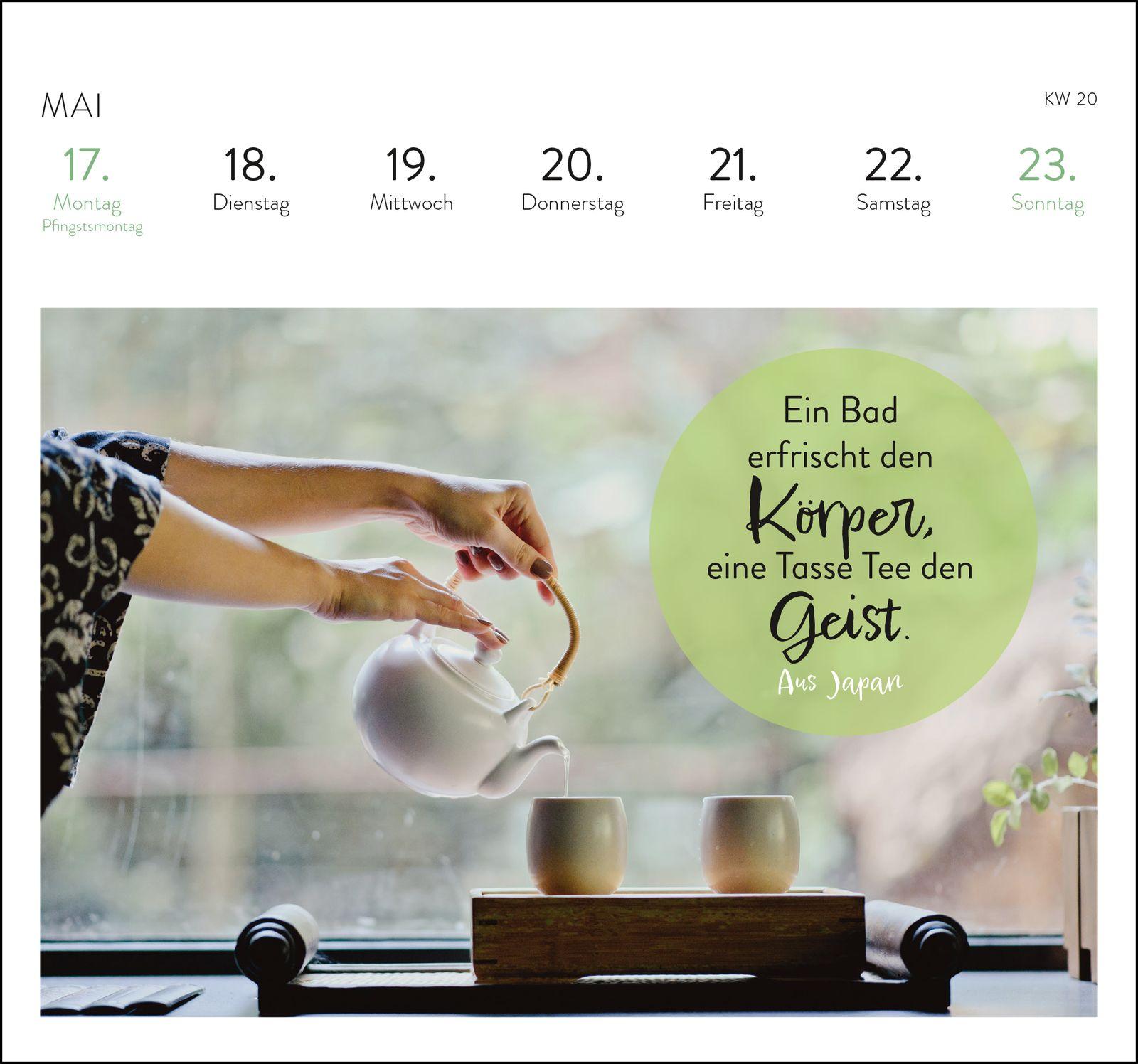 Beispielinhalt (Bild) Postkartenkalender 2027: Harmonie und Lebensglück