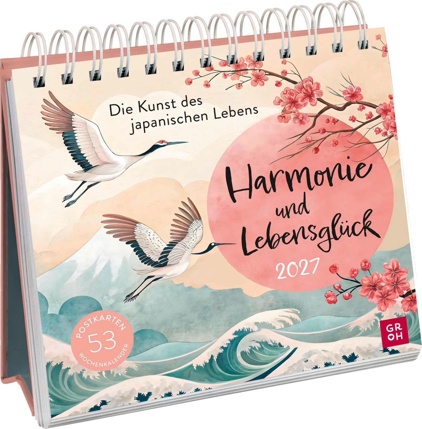 Vorderes Coverbild Postkartenkalender 2027: Harmonie und Lebensglück