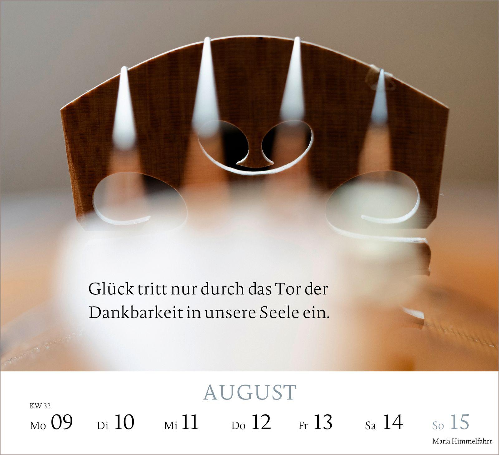 Beispielinhalt (Bild) Wochenkalender 2027: In Resonanz