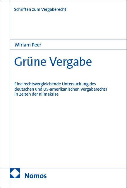 Vorderes Coverbild Grüne Vergabe