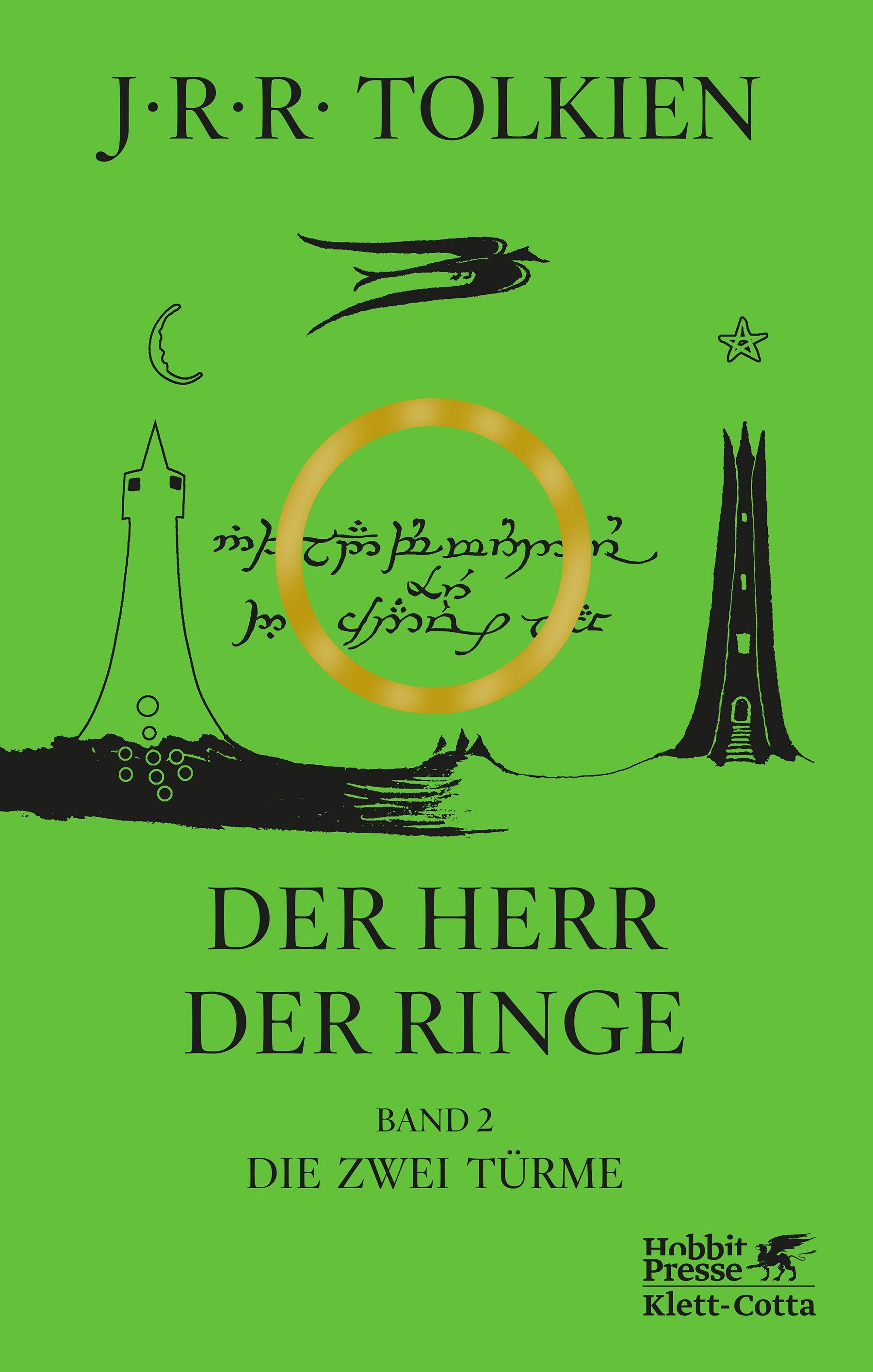 Vorderes Coverbild Der Herr der Ringe. Bd. 2 - Die zwei Türme  (Der Herr der Ringe. Ausgabe in neuer Übersetzung und Rechtschreibung, Bd. 2)
