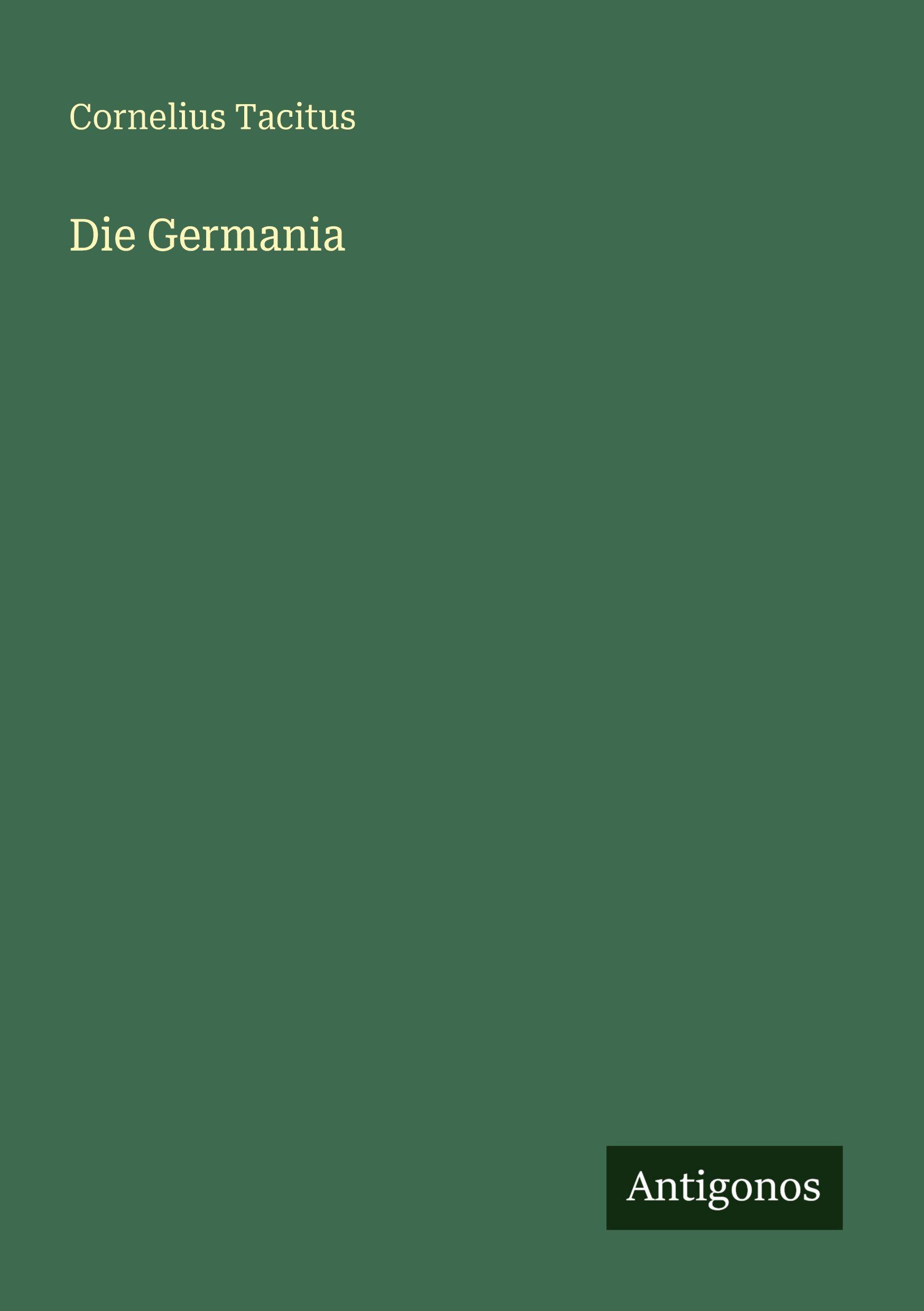 Vorderes Coverbild Die Germania