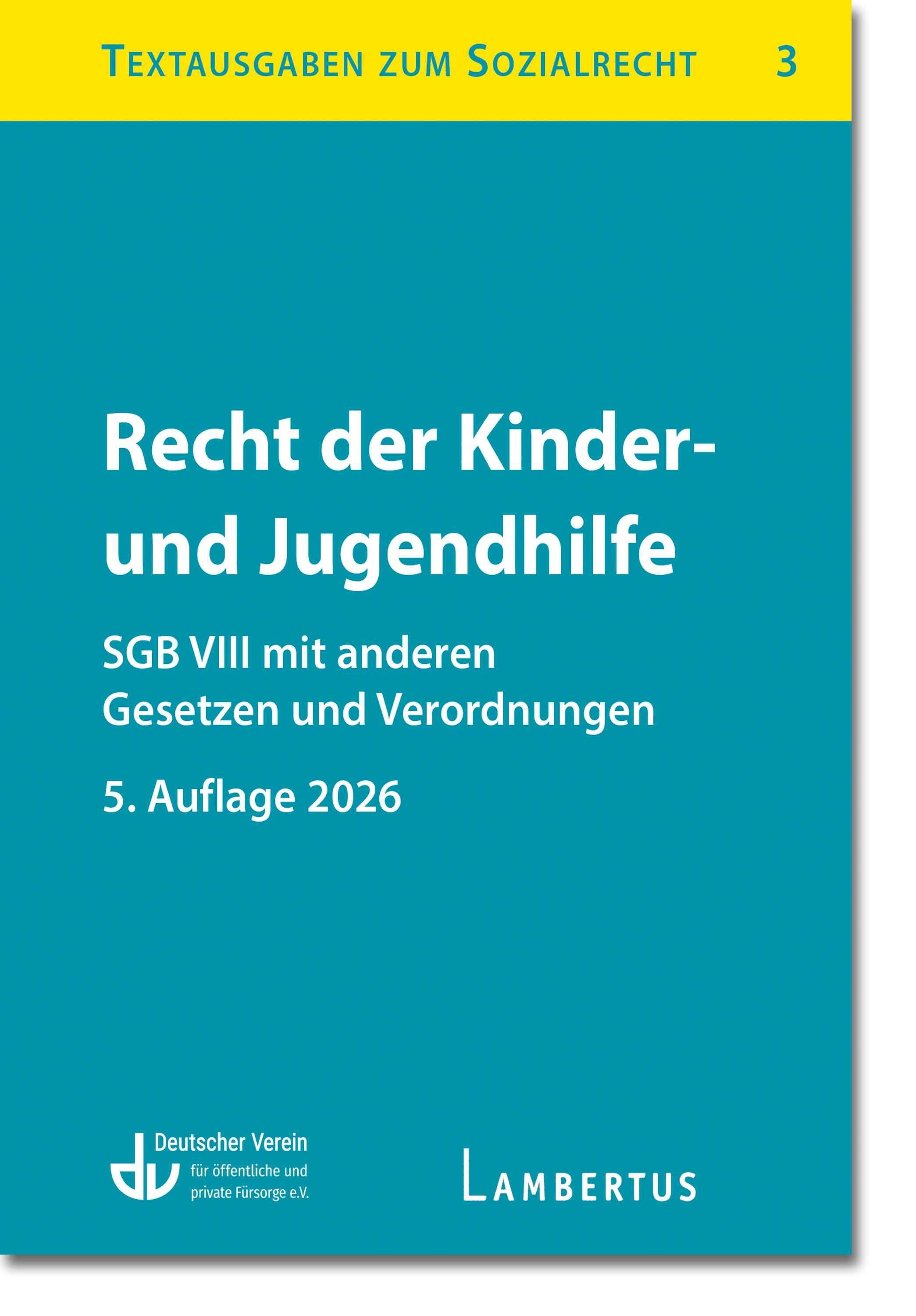 Vorderes Coverbild Recht der Kinder- und Jugendhilfe - SGB VIII mit anderen Gesetzen und Verordnungen