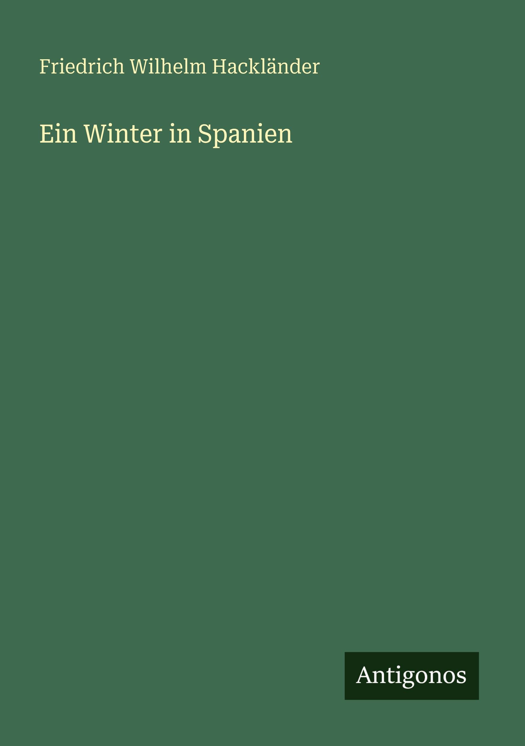 Vorderes Coverbild Ein Winter in Spanien