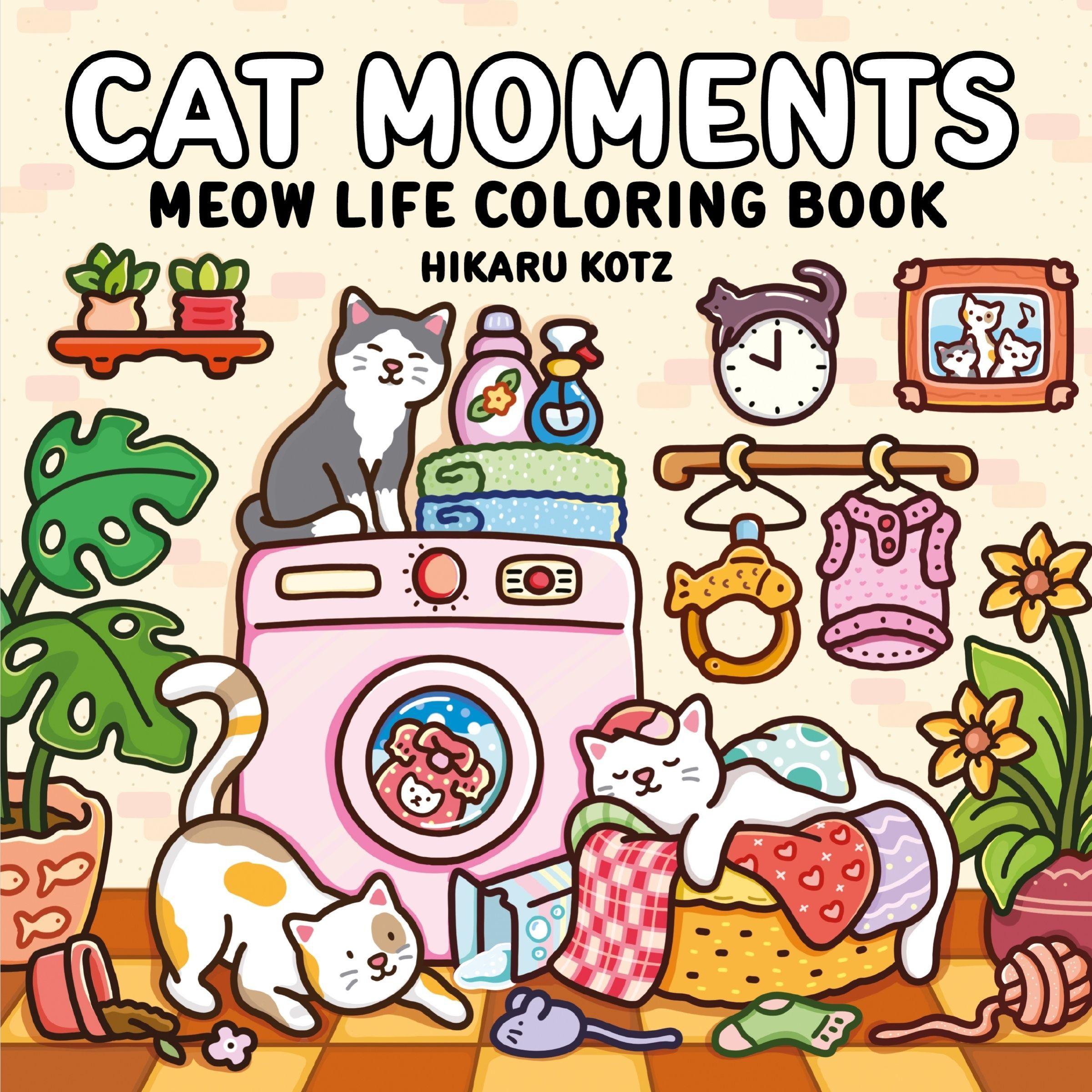 Vorderes Coverbild Cat Moments: Meow Life Coloring Book