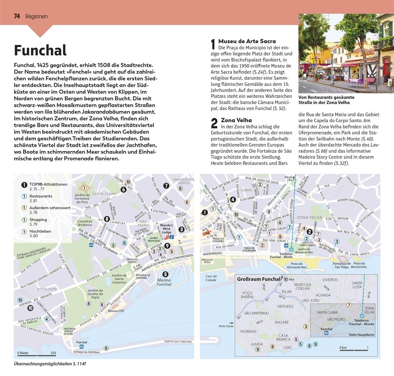 Beispielinhalt (Bild) TOP10 Reiseführer Madeira