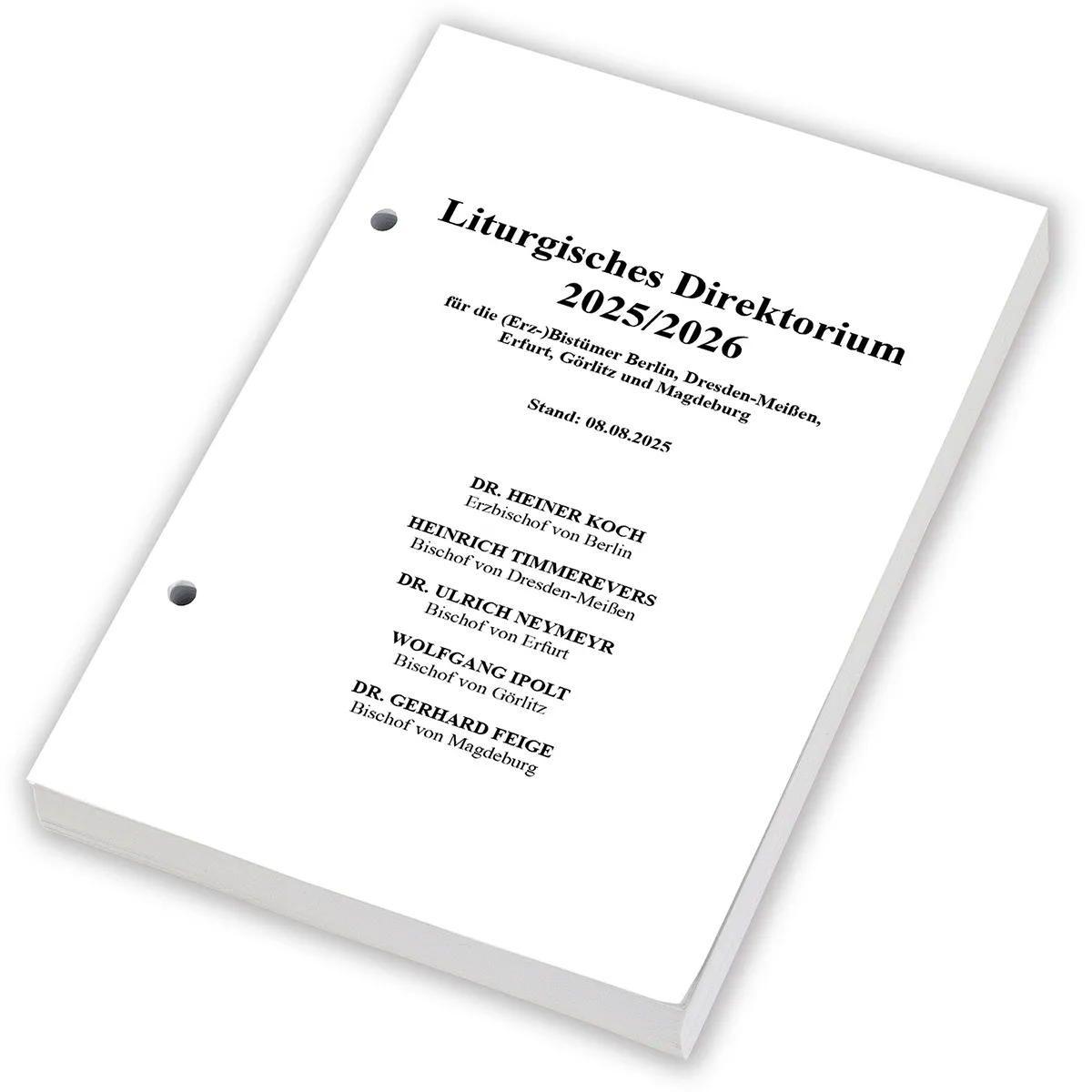 Vorderes Coverbild Liturgisches Direktorium 2025/2026