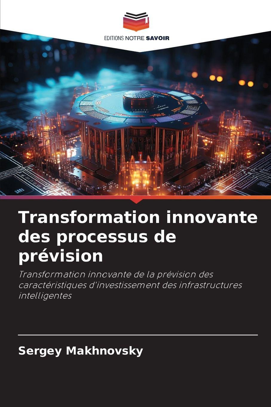 Vorderes Coverbild Transformation innovante des processus de prévision