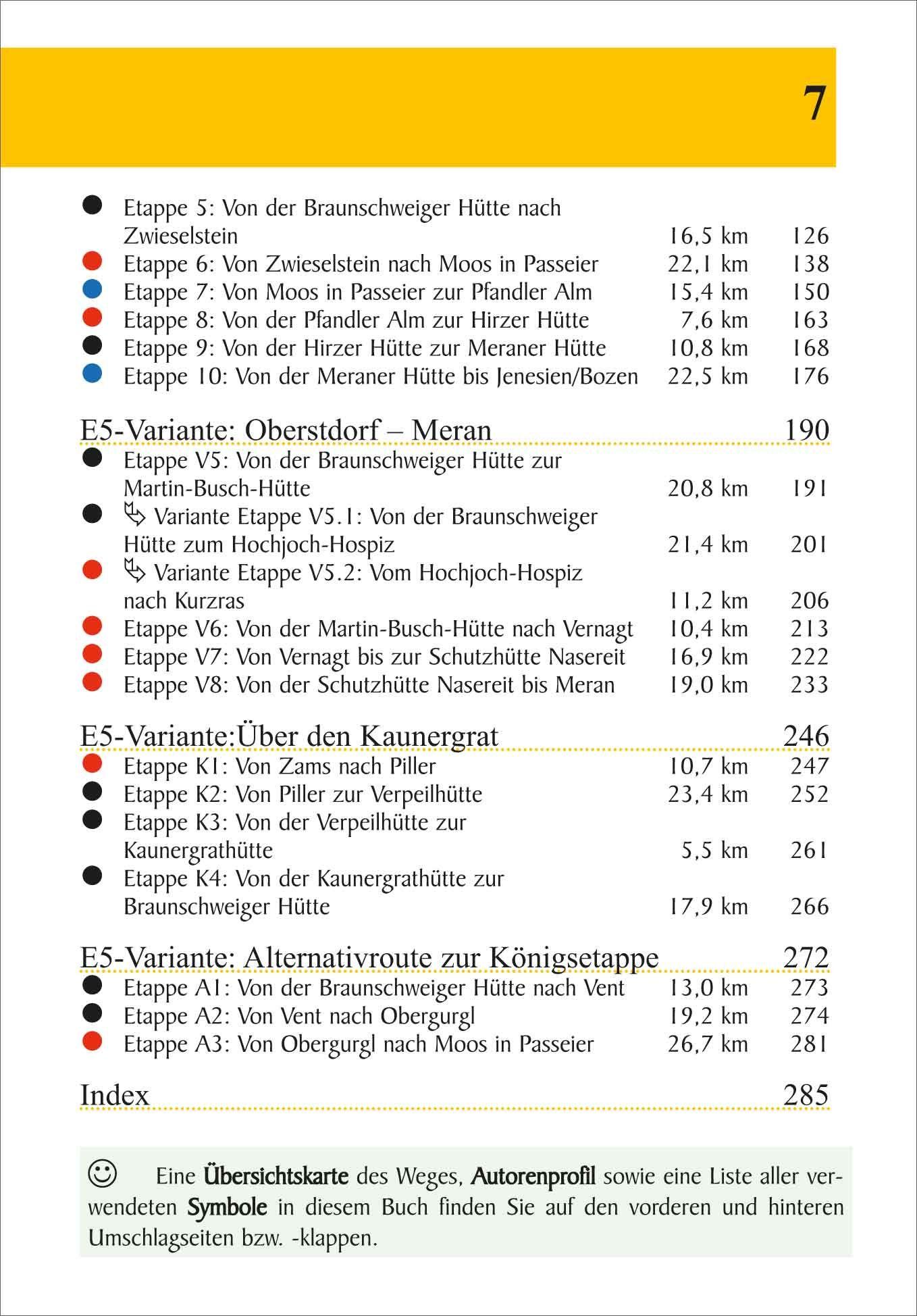 Beispielinhalt (Bild) E5 Oberstdorf - Meran/Bozen