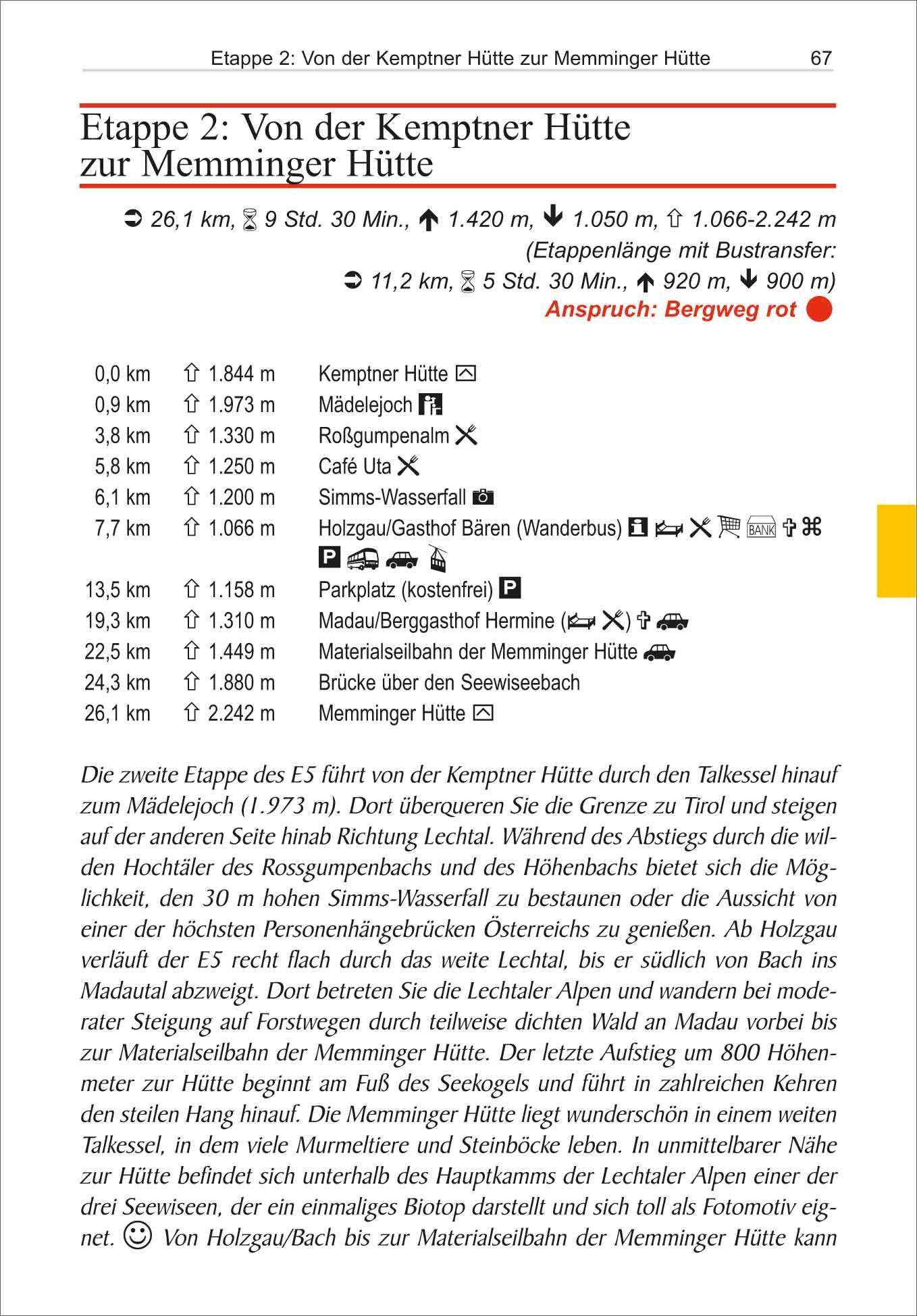 Beispielinhalt (Bild) E5 Oberstdorf - Meran/Bozen