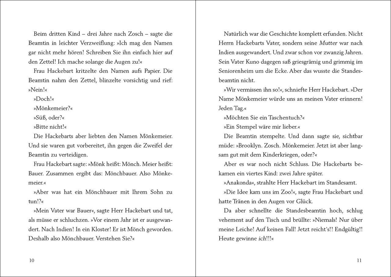 Beispielinhalt (Bild) Crazy Family (Band 1) - Die Hackebarts räumen ab!